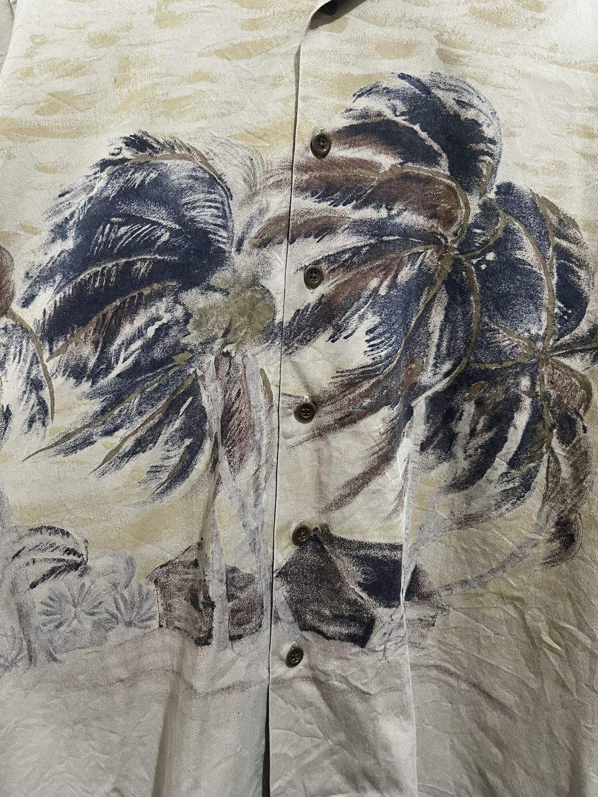 Polo Ralph Lauren Vintage Polo Ralph Lauren Vintage Camp Beige Palm Tree Shirt Size US M / EU 48-50 / 2 - 3 Thumbnail