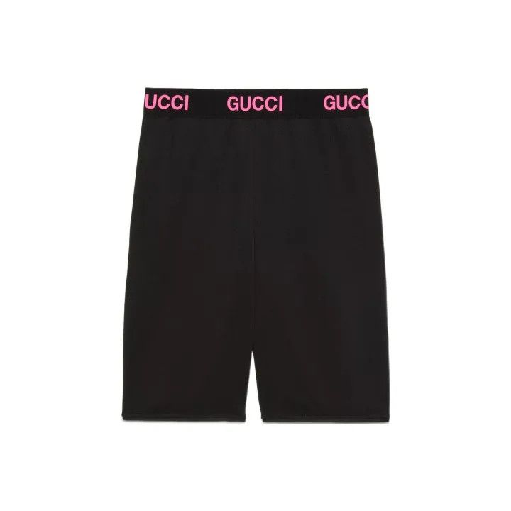 Gucci SS22 Black Elastic Waist Shorts