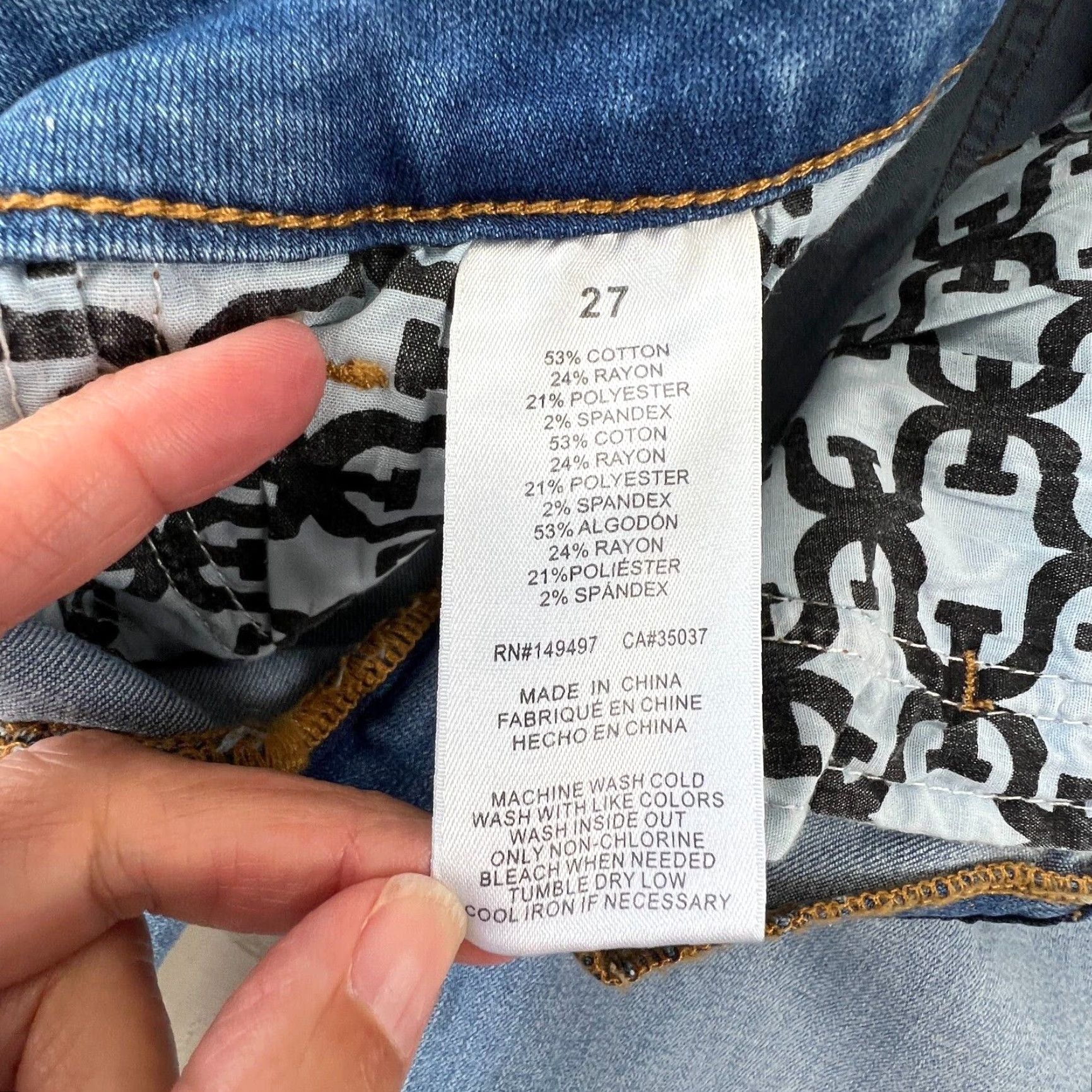 Sam Edelman Sam Edelman Womens High Rise Skinny Ankle Jeans 27 Light Blue Denim Stretch Size 27" / US 4 / IT 40 - 5 Thumbnail