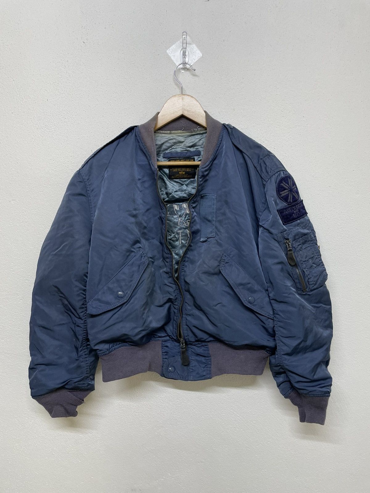 Alpha Industries Vintage Alpha Industries L-2A Flight Bomber Jacket Size US L / EU 52-54 / 3 - 3 Thumbnail