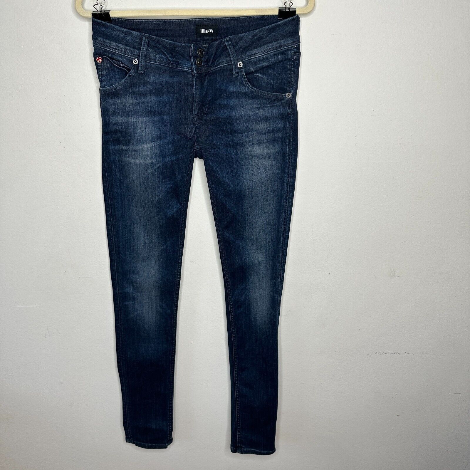 Hudson Hudson Collin Blue Wash Electric Clover Skinny Jeans 26 Size 26" / US 2 / IT 38 - 2 Thumbnail