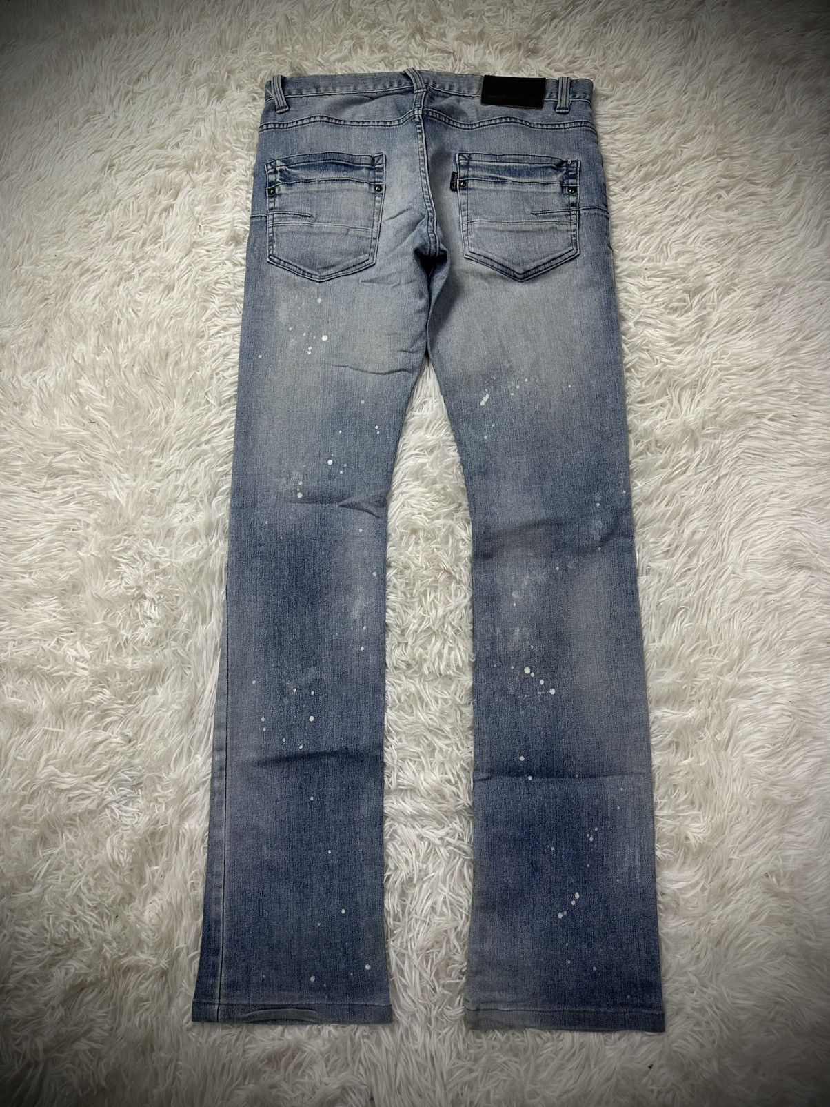 Tornado Mart 💥rare💥 TORNADO MART paint splatter flare punk denim jeans Size US 32 / EU 48 - 8 Thumbnail