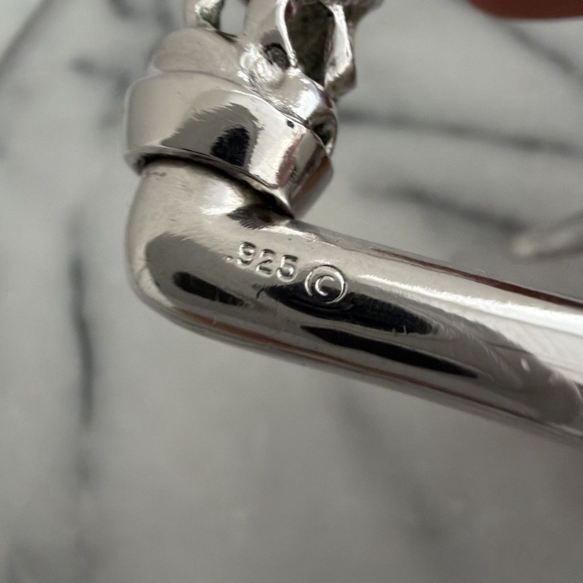 Chrome Hearts Chrome Hearts White Rhodium 3pc Roller Belt Size 36 - 7 Thumbnail