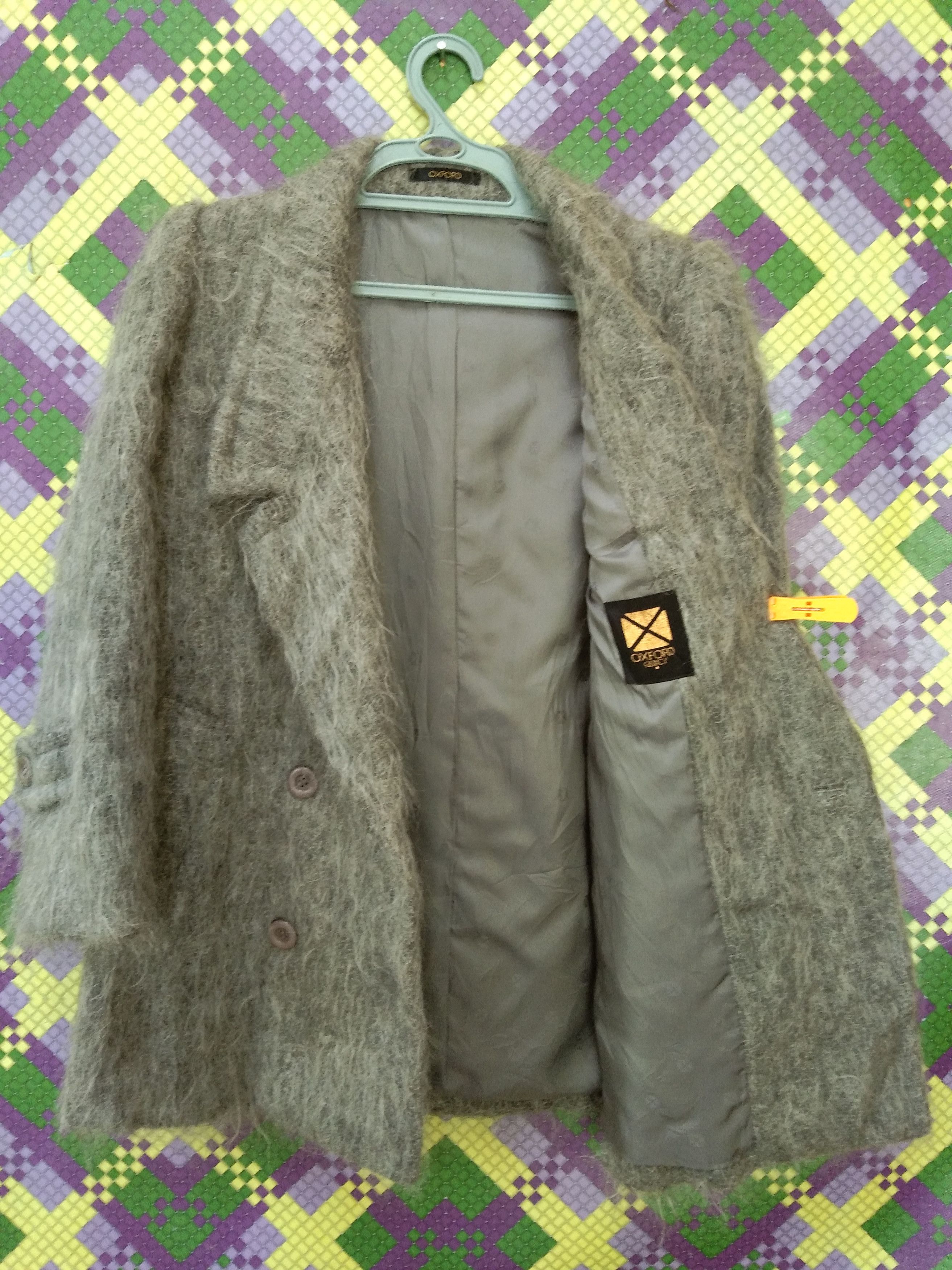 Vintage OXFORD DOUBLE-BREASTED MOHAIR JACKET Size L / US 10 / IT 46 - 4 Thumbnail