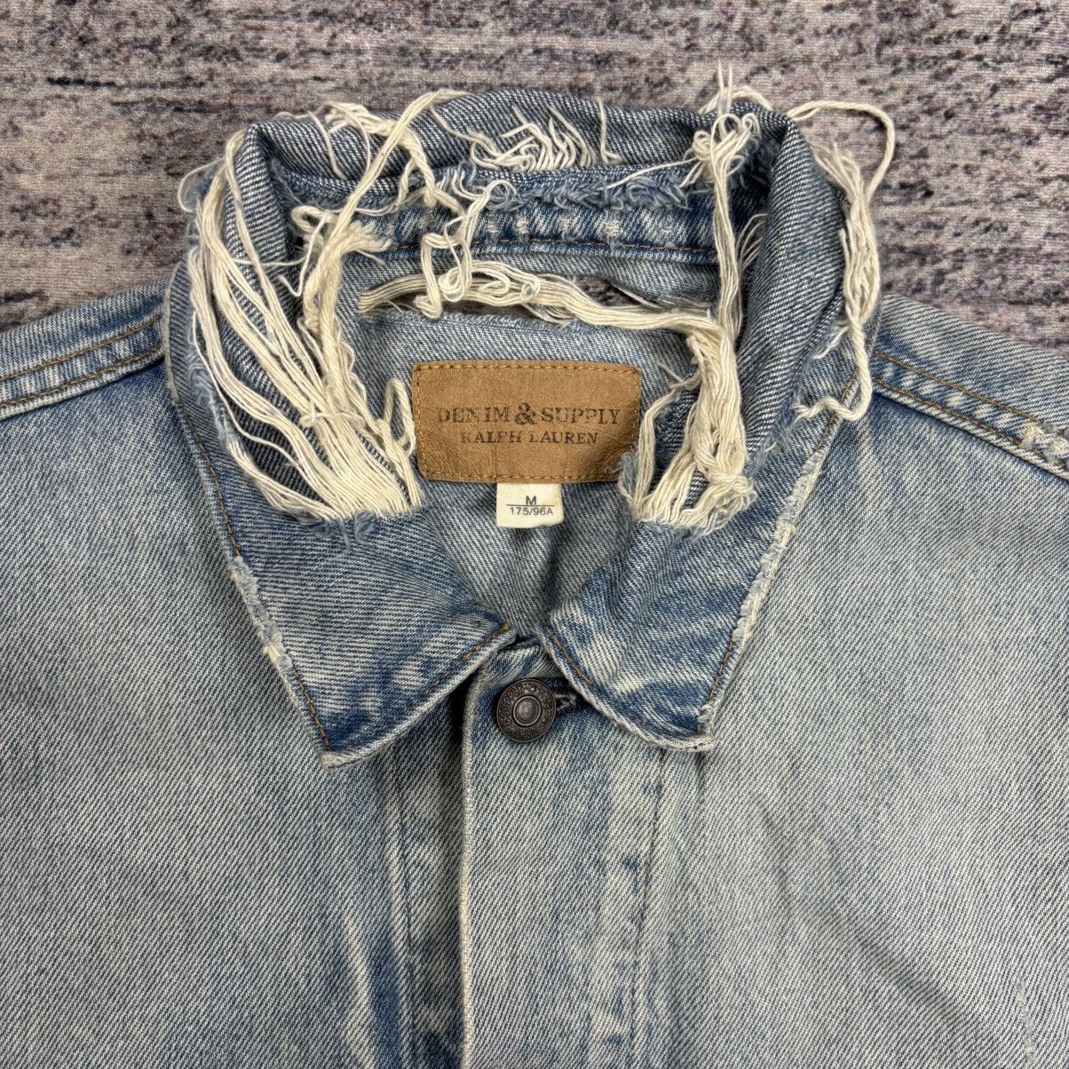RRL Ralph Lauren 2000s Ralph Lauren - Denim & Supply Crash Denim Jacket Size US M / EU 48-50 / 2 - 9 Thumbnail