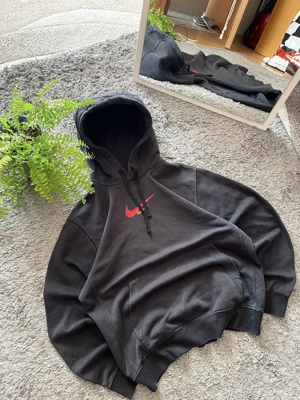Nike × Vintage Nike Hoodie Streetwear Big Logo Swoosh Drill Nocta Rare Size US S / EU 44-46 / 1 - 10 Thumbnail
