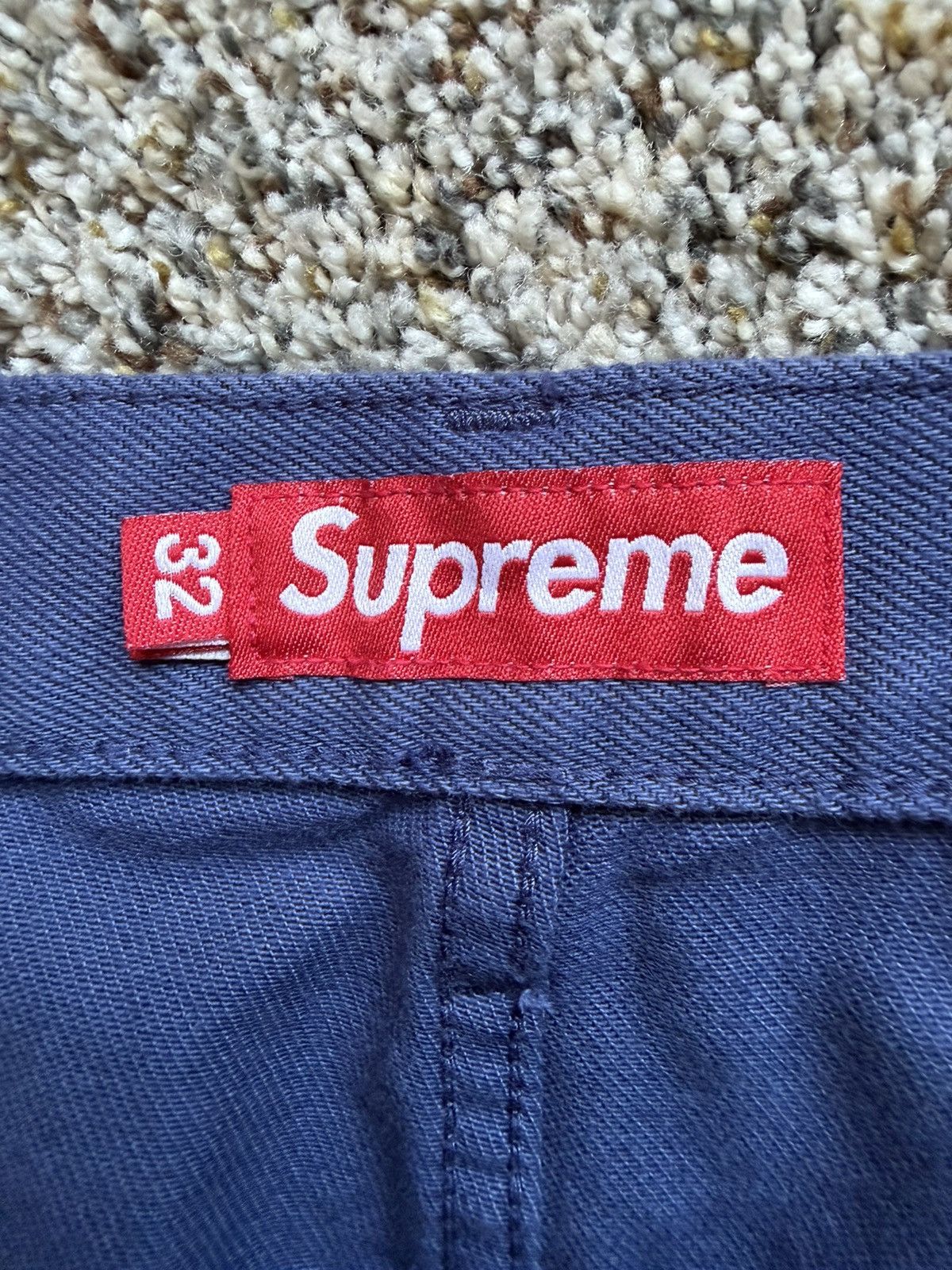 Supreme Supreme Baggy Jean Shorts Navy Blue SS24 Size US 32 / EU 48 - 3 Thumbnail