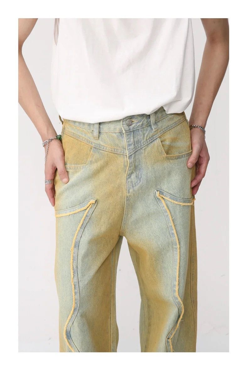 Vintage Straight Gradient Jeans Pants Vintage 90’s style Size US 32 / EU 48 - 8 Thumbnail