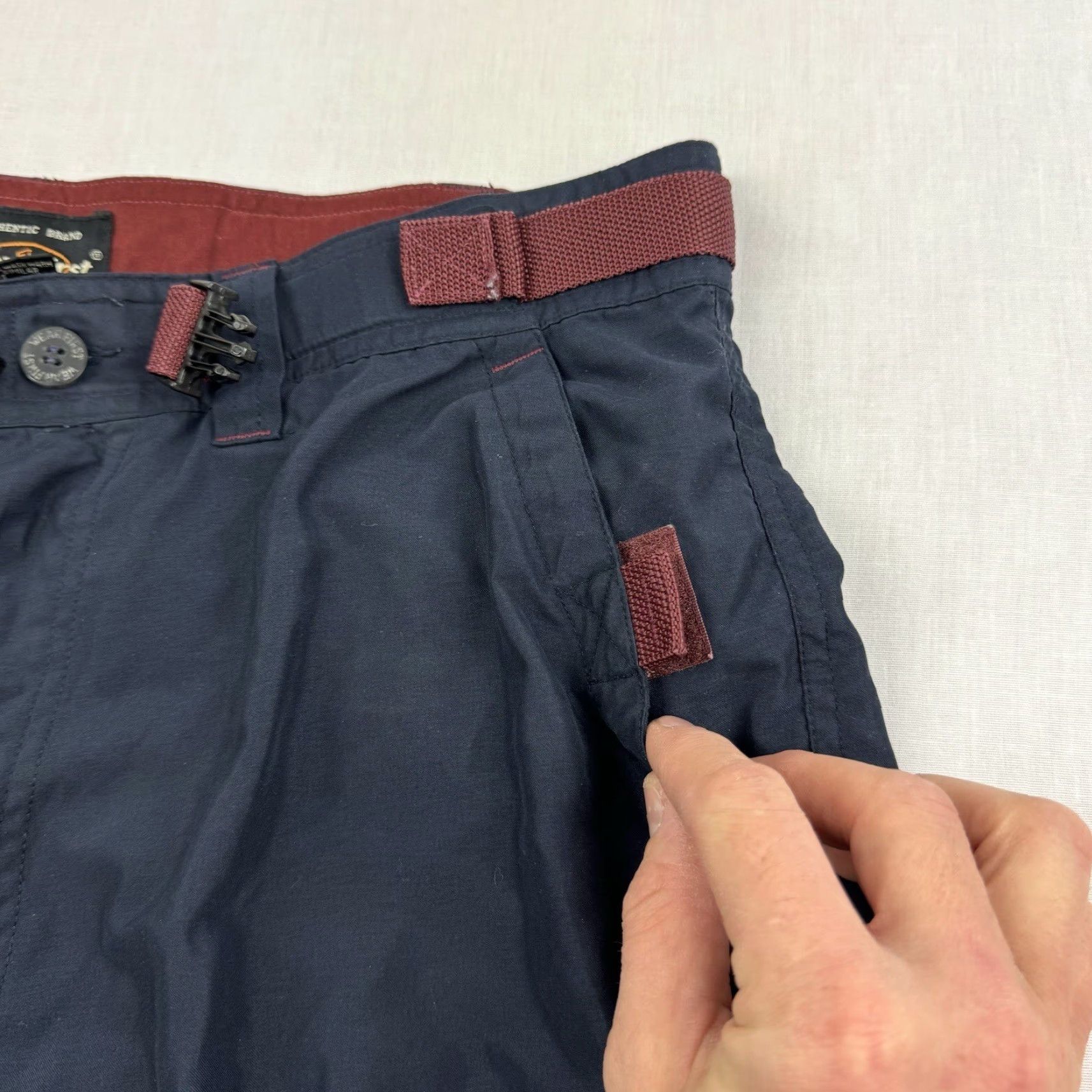 Vintage VINTAGE Wearfirst Cargo Shorts Men 34 Blue Y2K Grunge Casual Zip-Off Pants Size US 34 / EU 50 - 5 Thumbnail