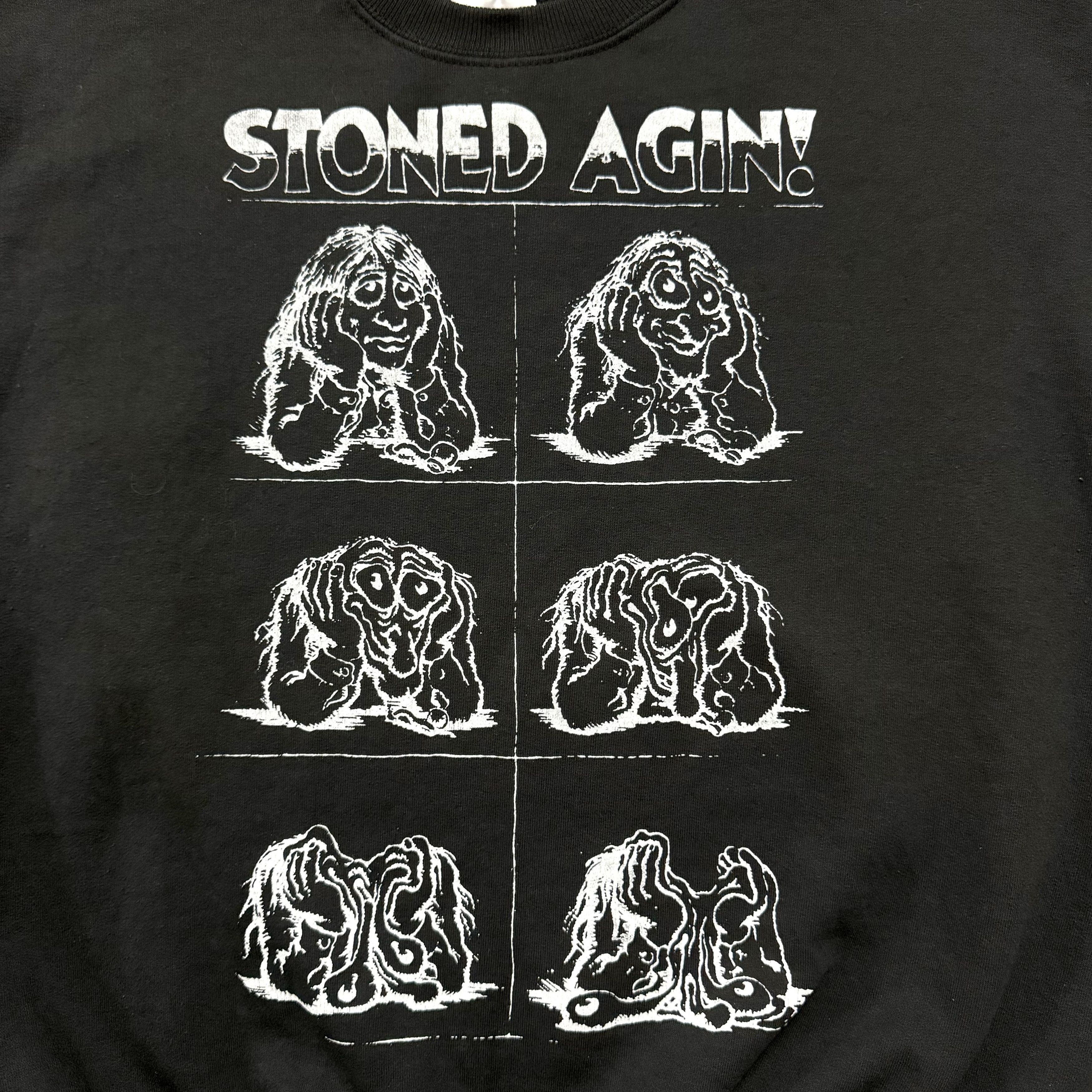 Designer × Vintage VTG 90s Robert Crumb Stoned Agin Cartoon Art Sweatshirt Weed Size US L / EU 52-54 / 3 - 2 Thumbnail