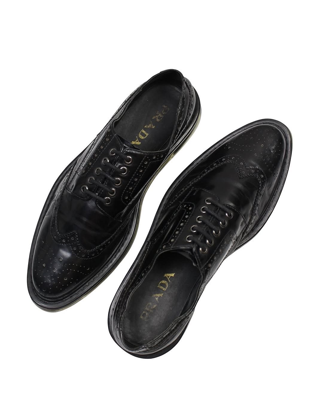 Prada 2000S PRADA HYBRID BROGUE DERBY SHOES Size US 6 / EU 39 - 6 Thumbnail