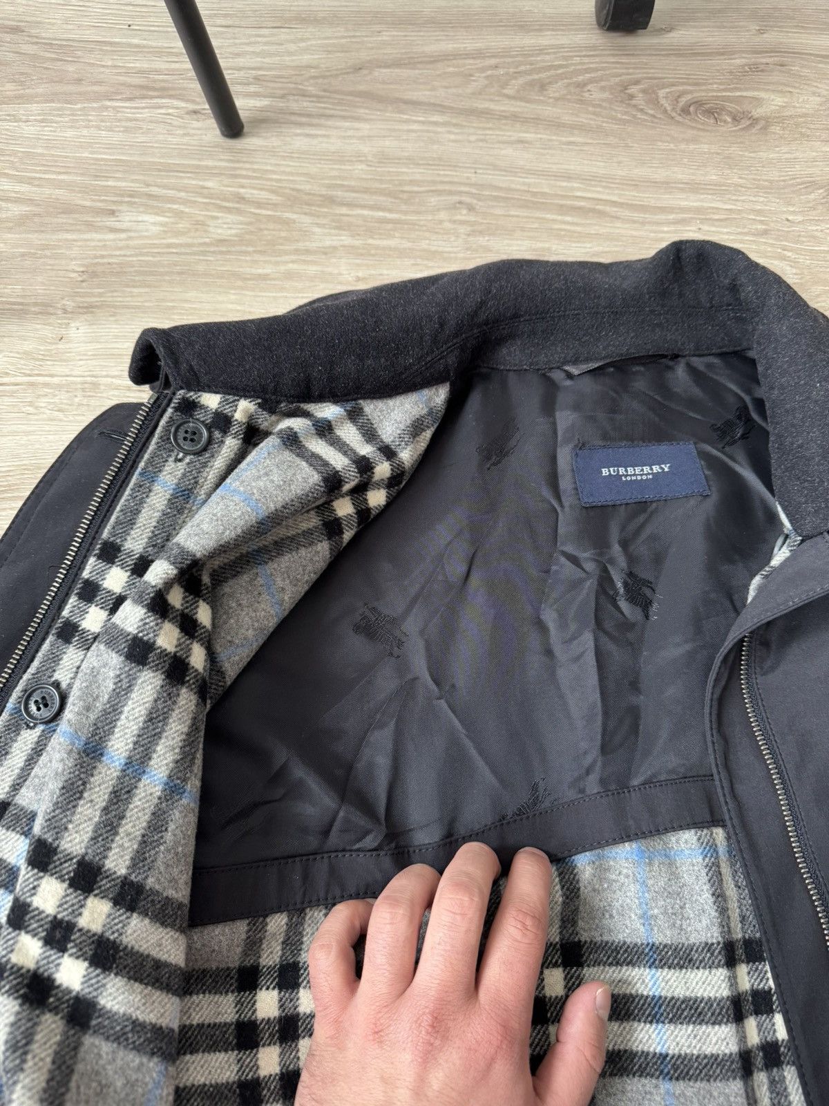 Burberry Vintage Burberry 2 in 1 Nova Check Wool Coat Jacket Size M / US 6-8 / IT 42-44 - 11 Thumbnail