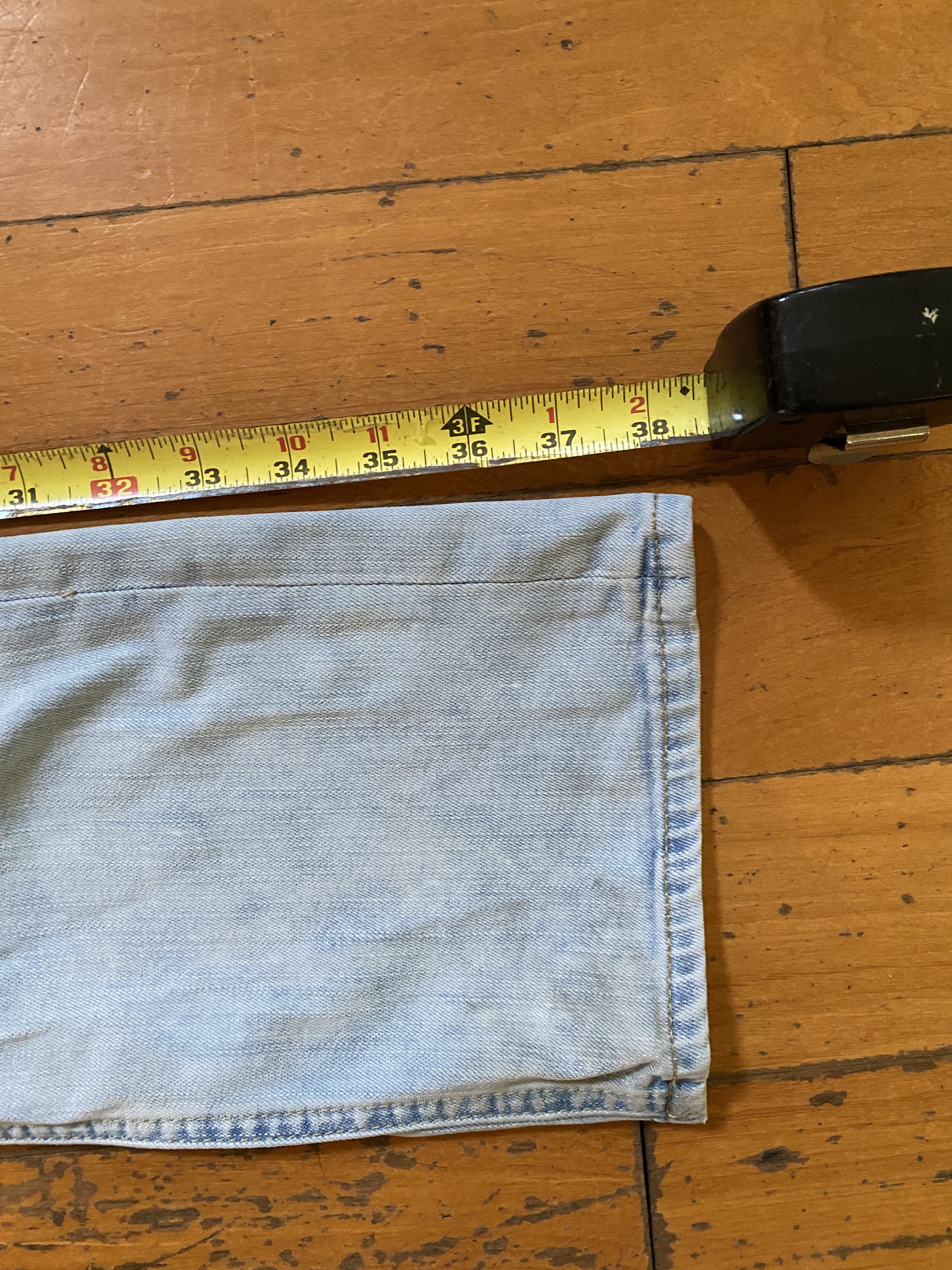 Vintage vintage distressed/faded jeans Size US 31 - 6 Thumbnail