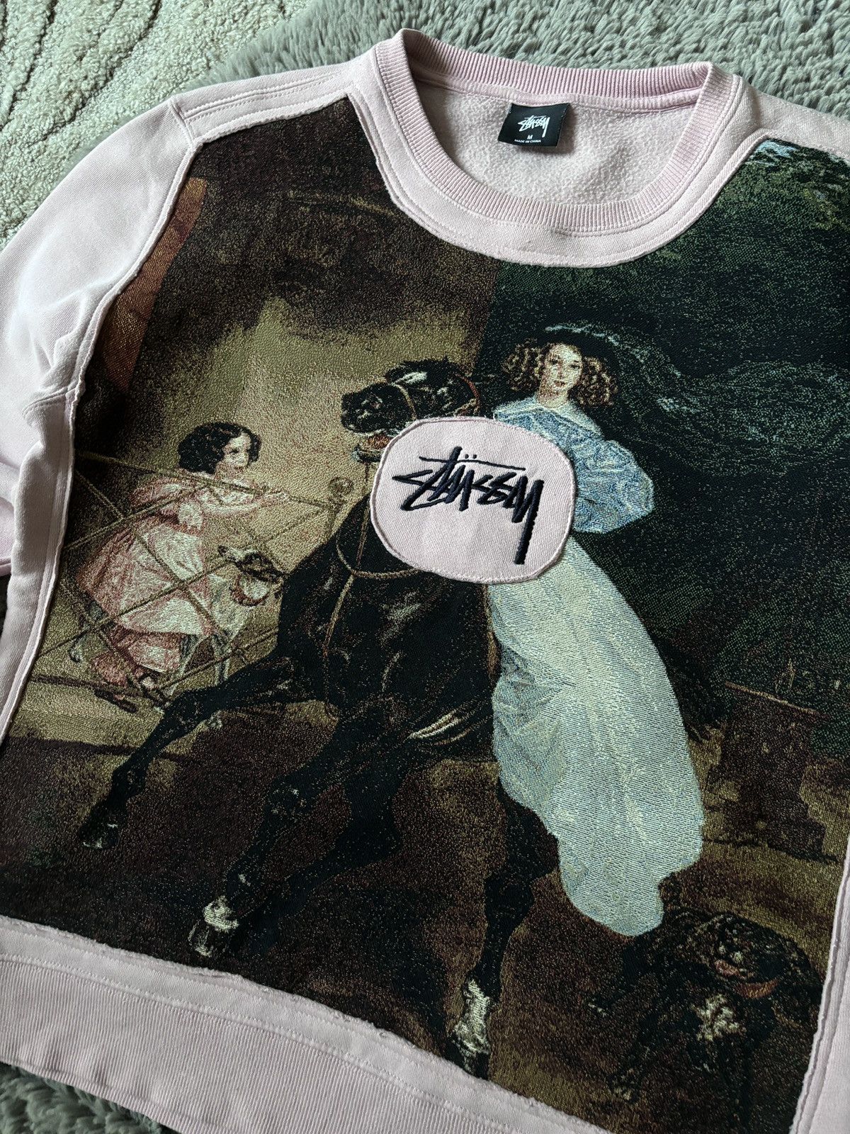 Stussy Stussy Reworked Junya Watanabe style Center Logo sweatshirt Size US M / EU 48-50 / 2 - 3 Thumbnail