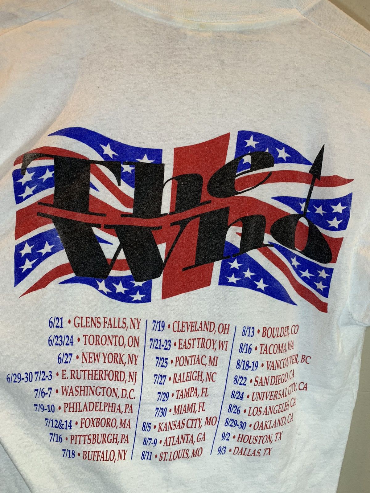 Band Tees *RARE* Vintage 1989 The Who The Kids Are Alright Tour Shirt Size US L / EU 52-54 / 3 - 4 Thumbnail