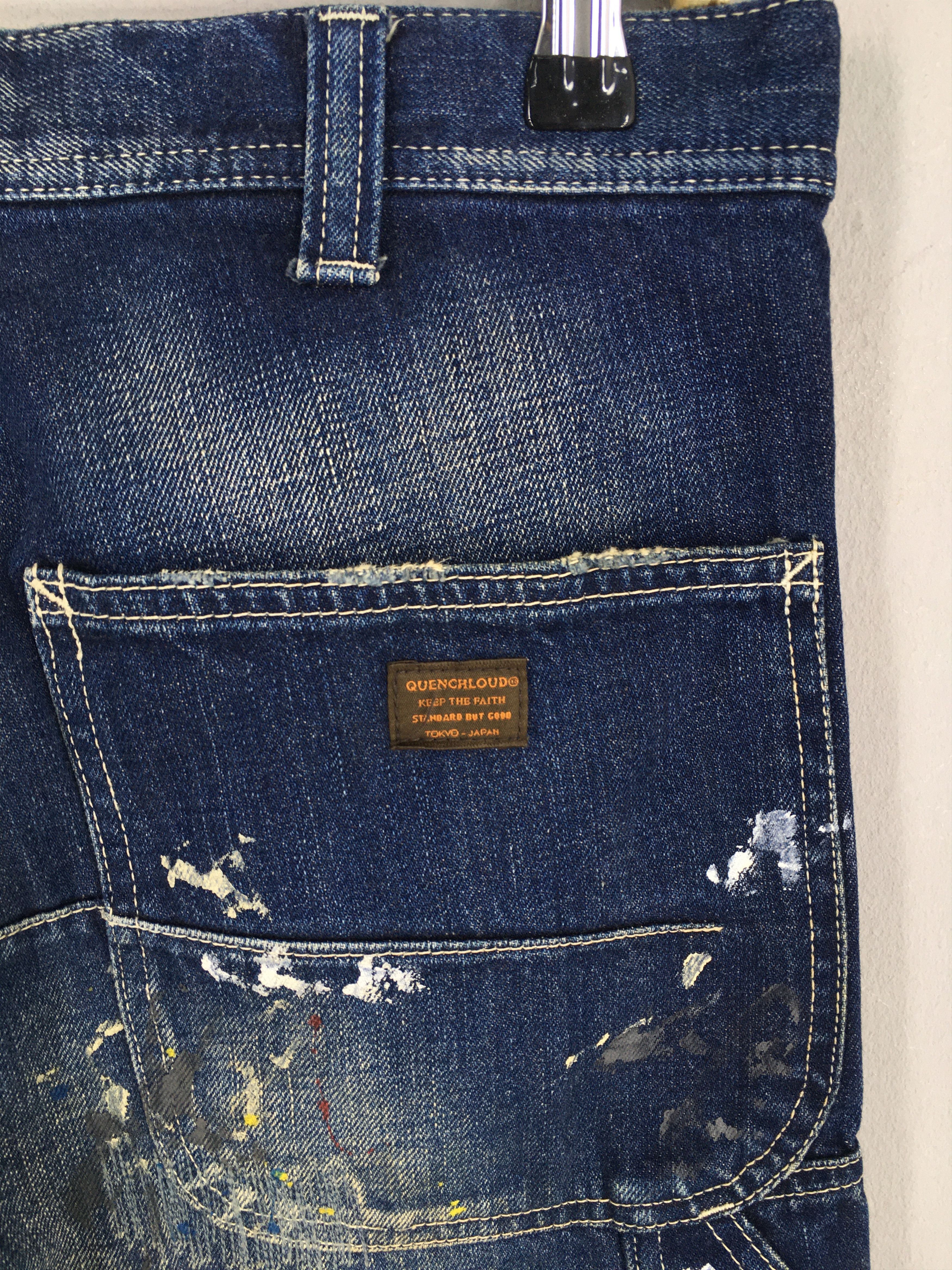 Kapital Size 30x29.5 Quenchloud Japan Splatter Painter Jeans Size US 30 / EU 46 - 11 Thumbnail
