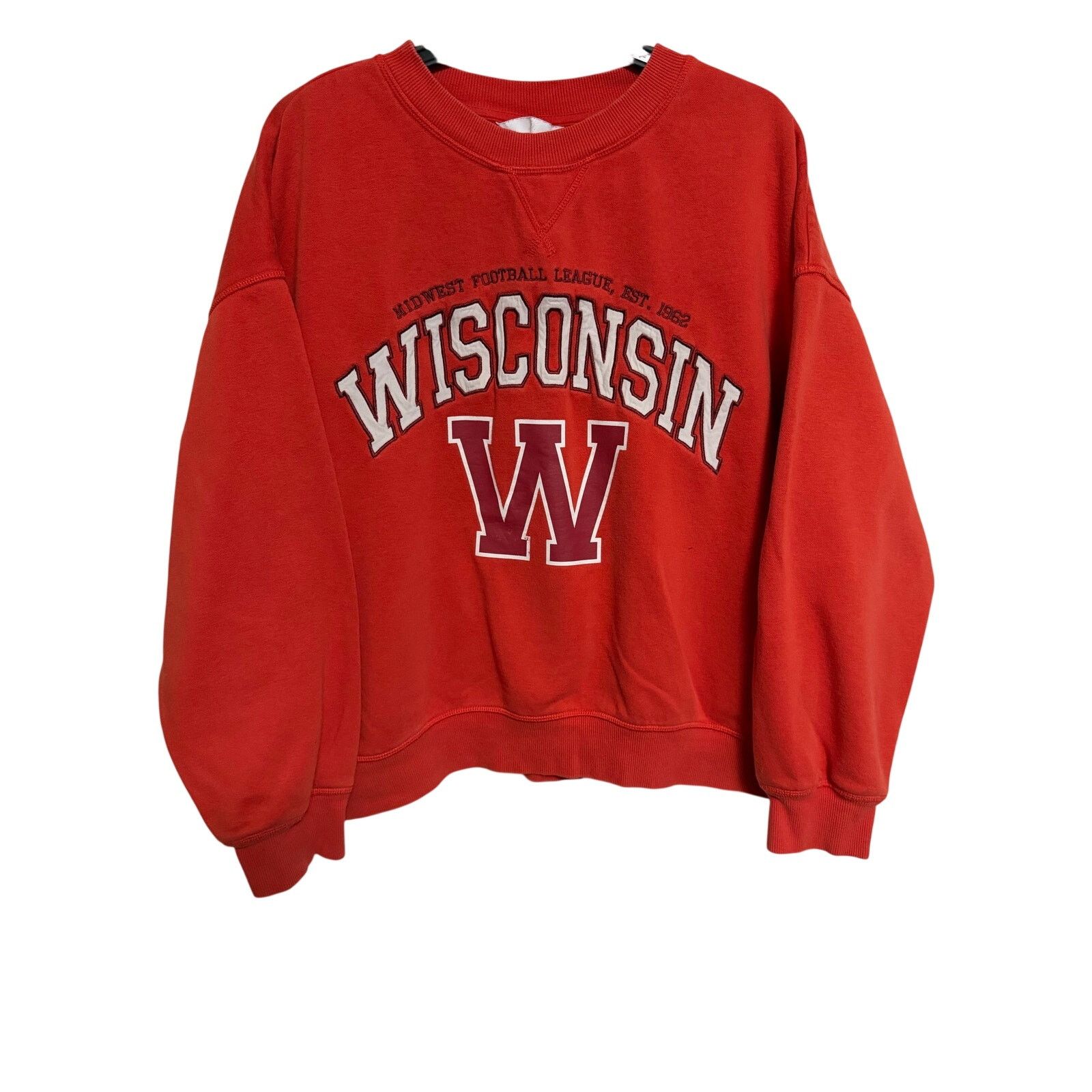H&M H&M Wisconsin Football Crewneck Sweatshirt Womens Size L Size L / US 10 / IT 46 - 1 Thumbnail