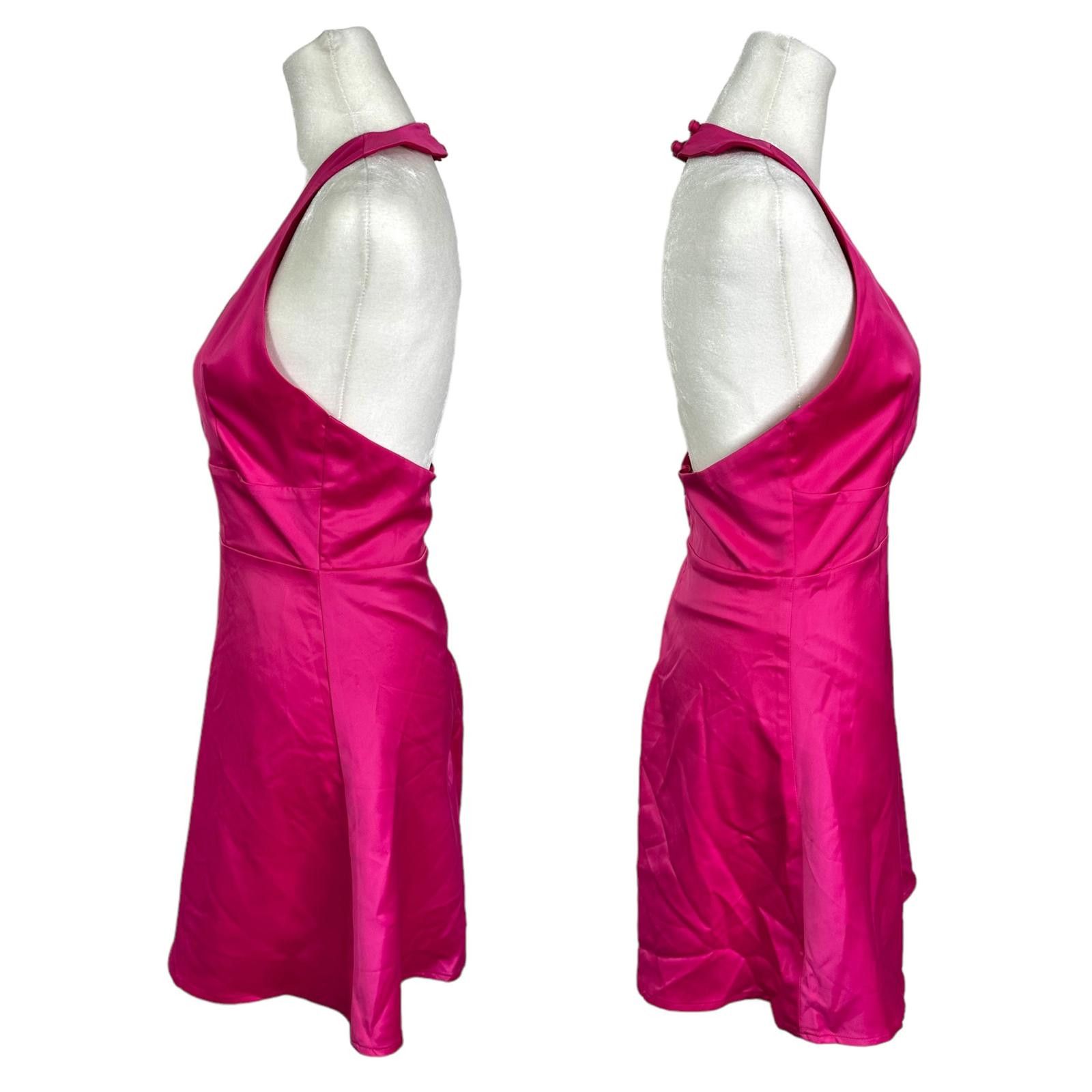 REVOLVE NWOT Revolve About Us Esther Halter Mini Dress Pink Women S Size S / US 4 / IT 40 - 2 Thumbnail