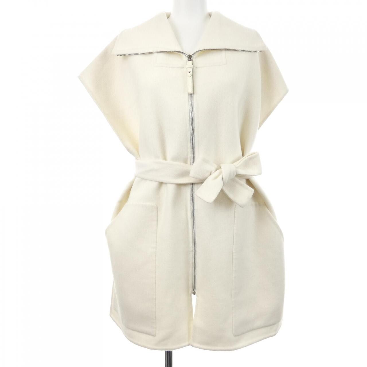 Hermes Hermes Hermès 2H0132DA Cashmere Long Vest 34 Textile Tops DUTY FREE for USA Size ONE SIZE - 1 Thumbnail