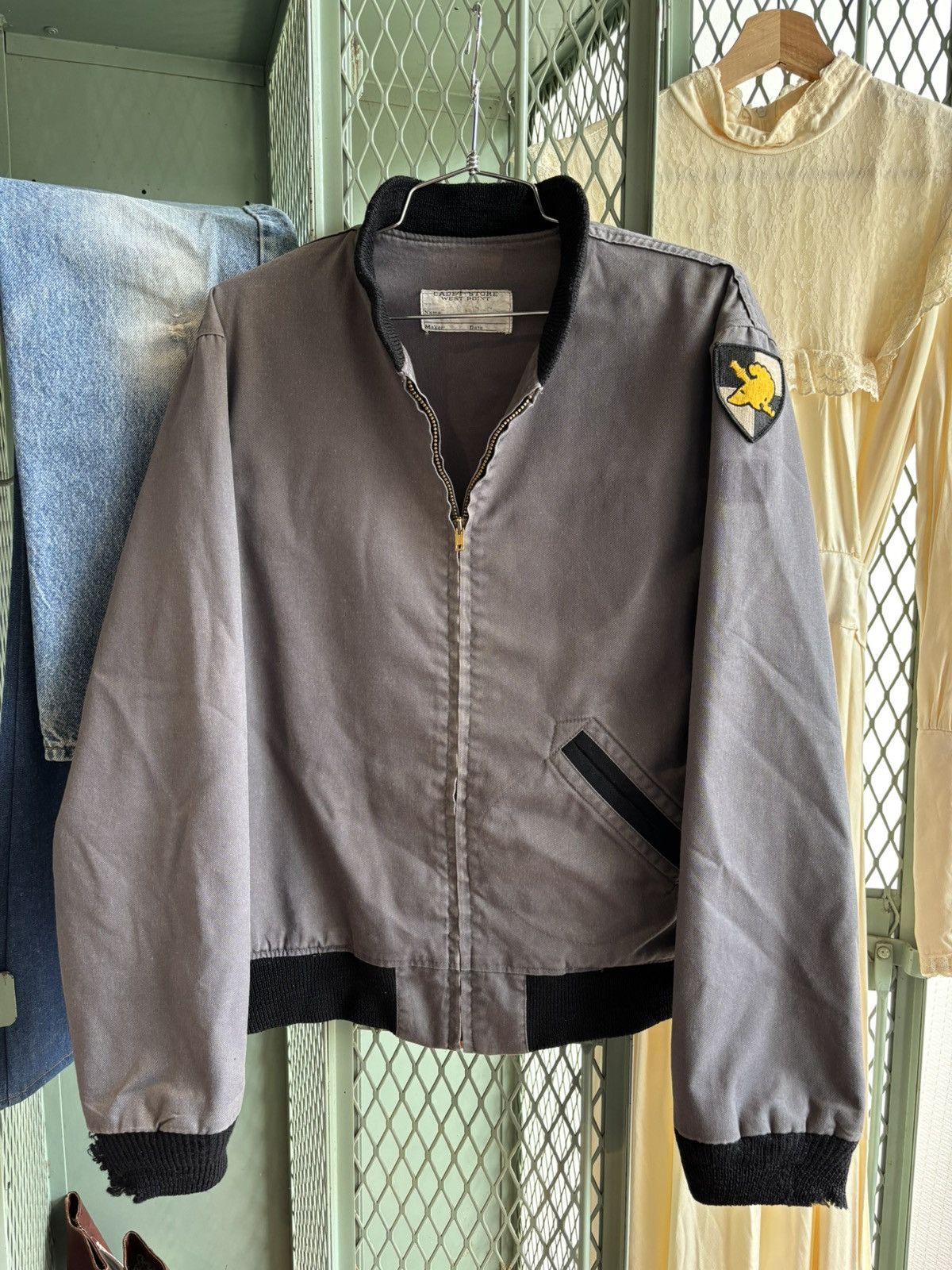 Vintage Vintage Faded 1970s West Point Cadet Store Bomber Jacket Size US M / EU 48-50 / 2 - 1 Thumbnail