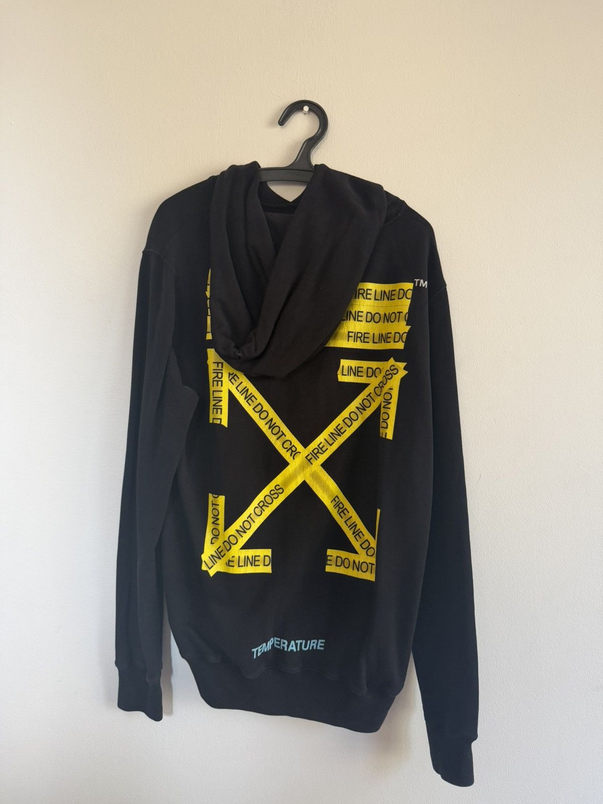 Off-White Off White Fire Do Not Cross Line Hoodie Size US M / EU 48-50 / 2 - 1 Thumbnail