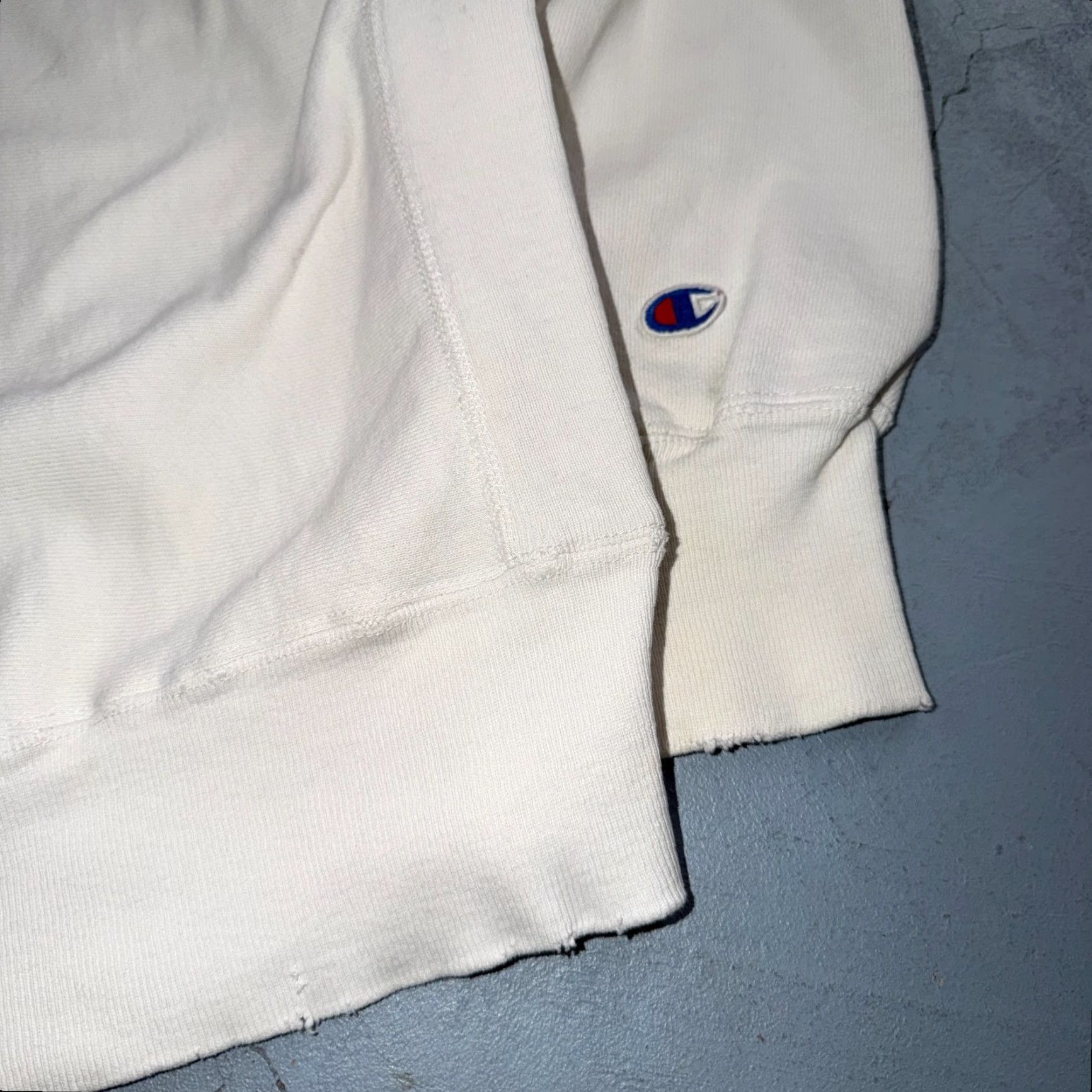 Champion VINTAGE 80s Champion Reverse Weave Crewneck Sweatshirt XL White Solid Heavyweight Mens USA Sports Size US XL / EU 56 / 4 - 3 Thumbnail