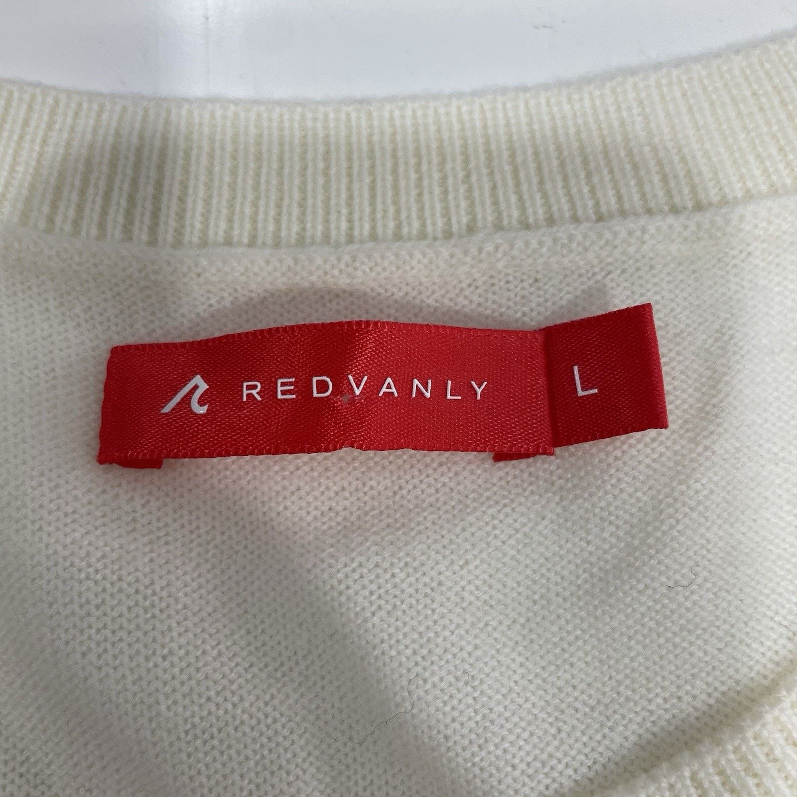 Nordstrom Redvanly Merino Wool Pullover Sweater White Teal Colorblock Size US L / EU 52-54 / 3 - 2 Thumbnail