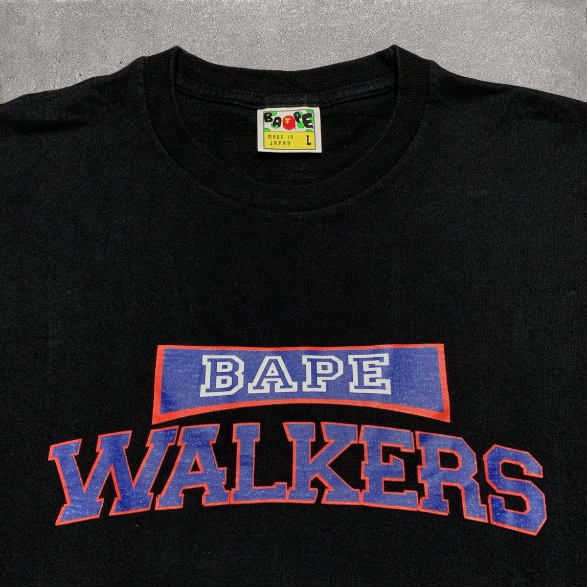 Bape Bape Large Walkers Graphic Black Tee A Bathing Ape Size US L / EU 52-54 / 3 - 3 Thumbnail