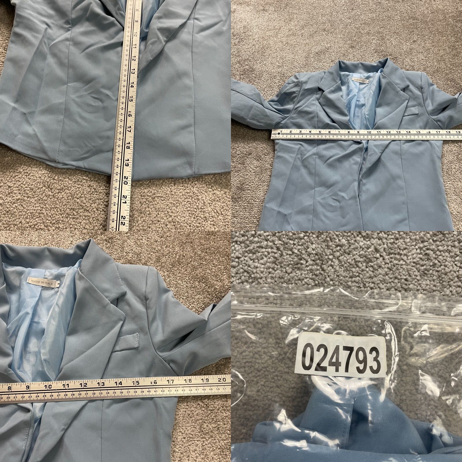 Vintage Unbranded Blazer Coat Womens 8 Pastel Blue Lined Collared Workwear Italy Blazer Coat Women Regular Blue 8 Pastel Collared Polyester Lined Vintage? No Size M / US 6-8 / IT 42-44 - 8 Thumbnail