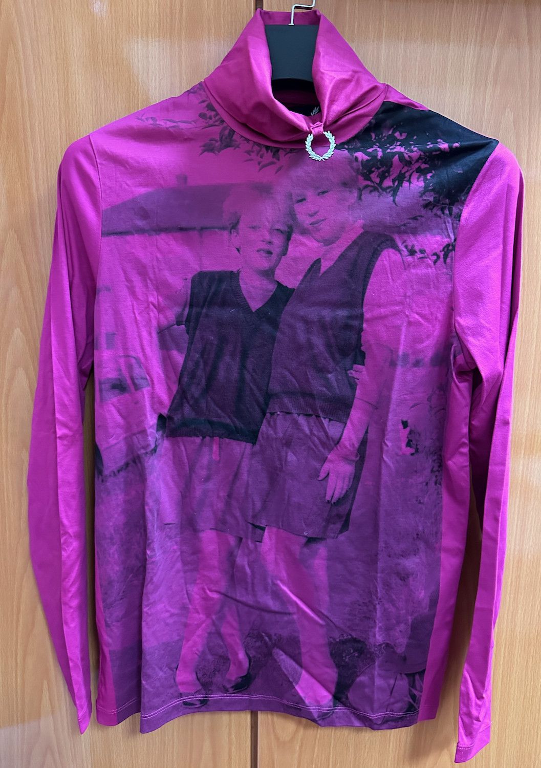 Raf Simons Fred Perry 長袖Tシャツ S ピンク RAF SIMONS x FRED PERRY L/S