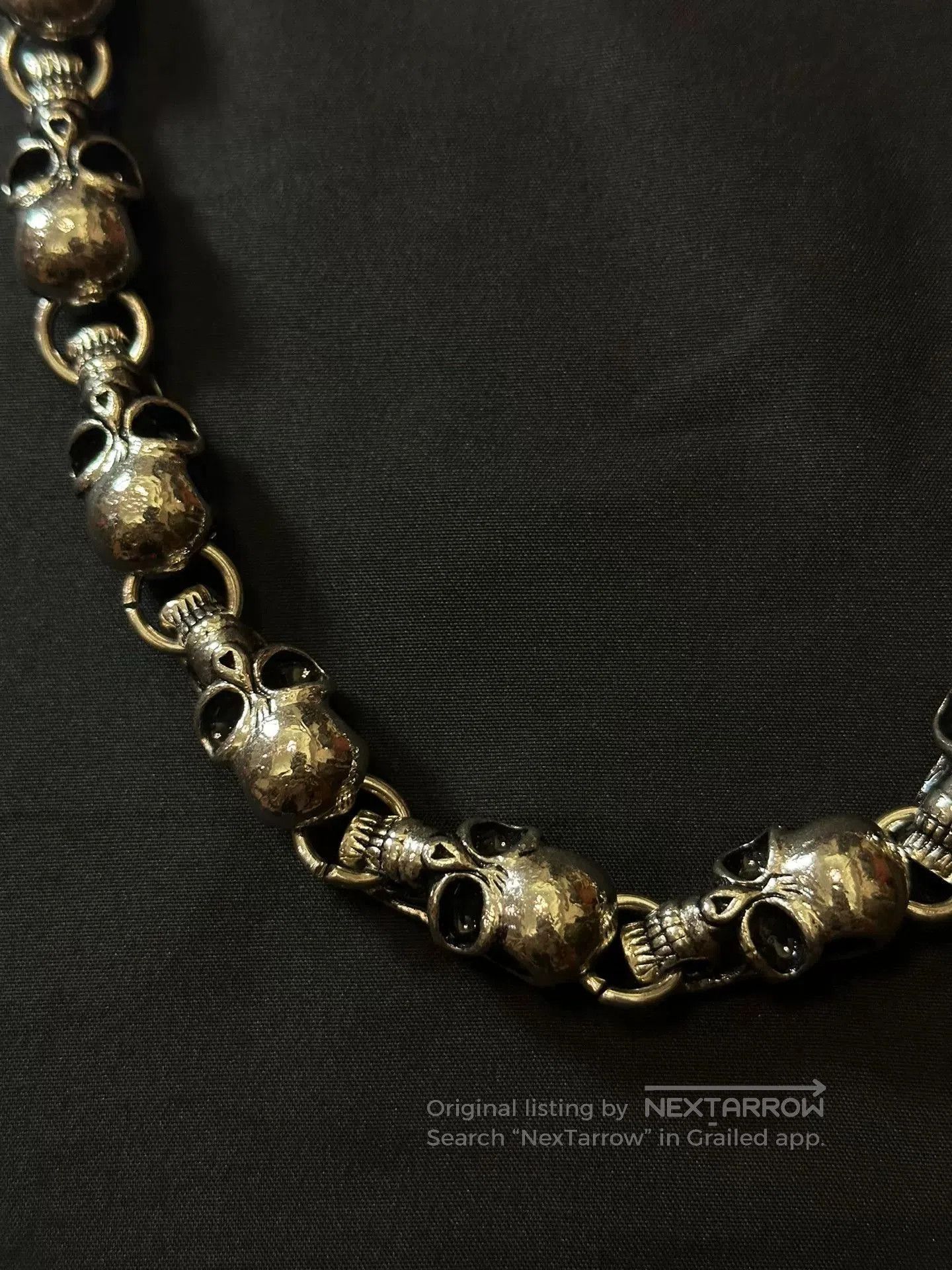 Vintage vintage 90s skull wallet chain. Size ONE SIZE - 4 Thumbnail