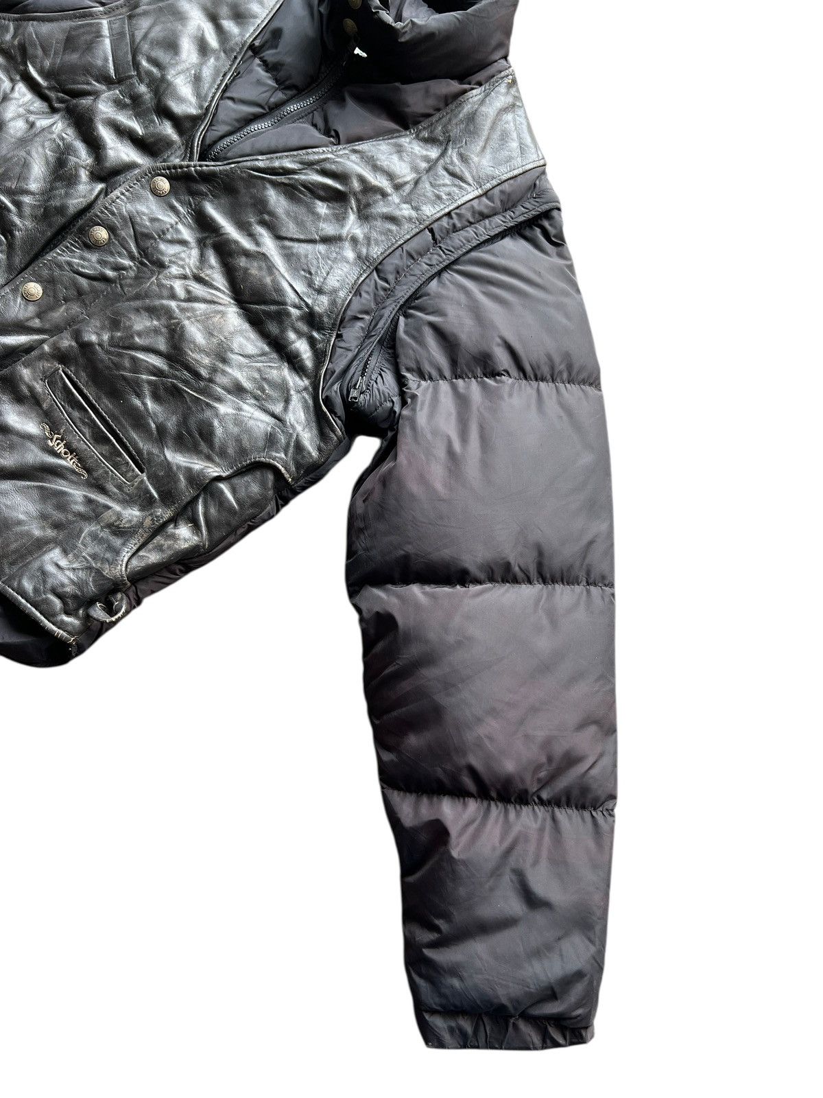 Schott Vintage Schott Goose Down Goose Feathers Hybrid Puffer Size US L / EU 52-54 / 3 - 11 Thumbnail