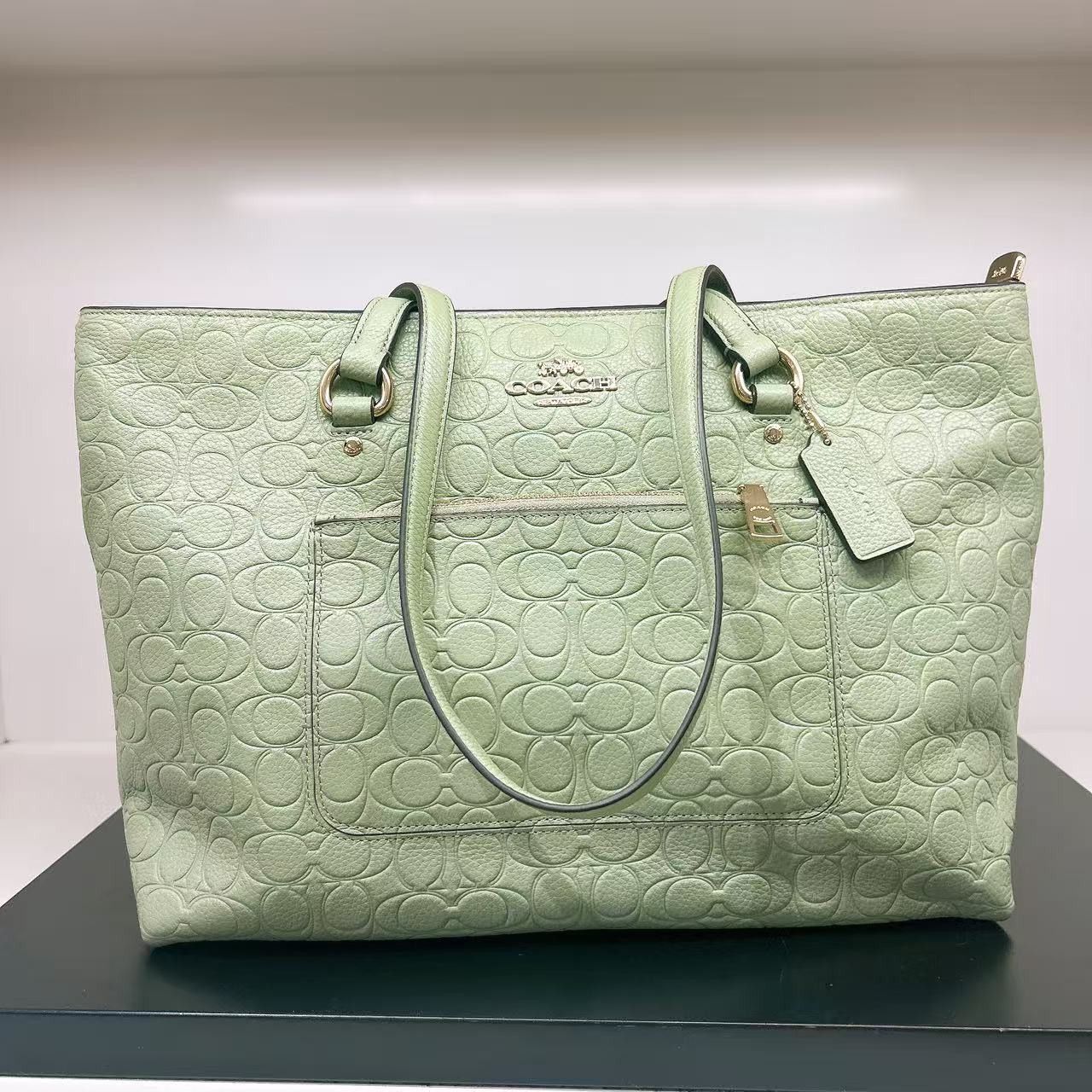 Coach Station Tote Bag In Signature Leather CEW04 Size ONE SIZE - 1 Thumbnail