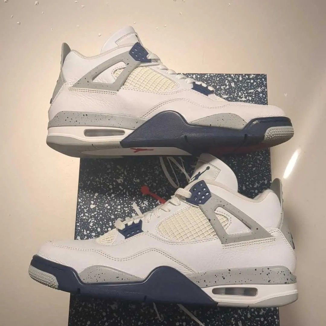 Jordan Brand Jordan 4 Retro Midnight Navy DH6927 140 Size 11 US Men Size US 11 / EU 44 - 1 Thumbnail