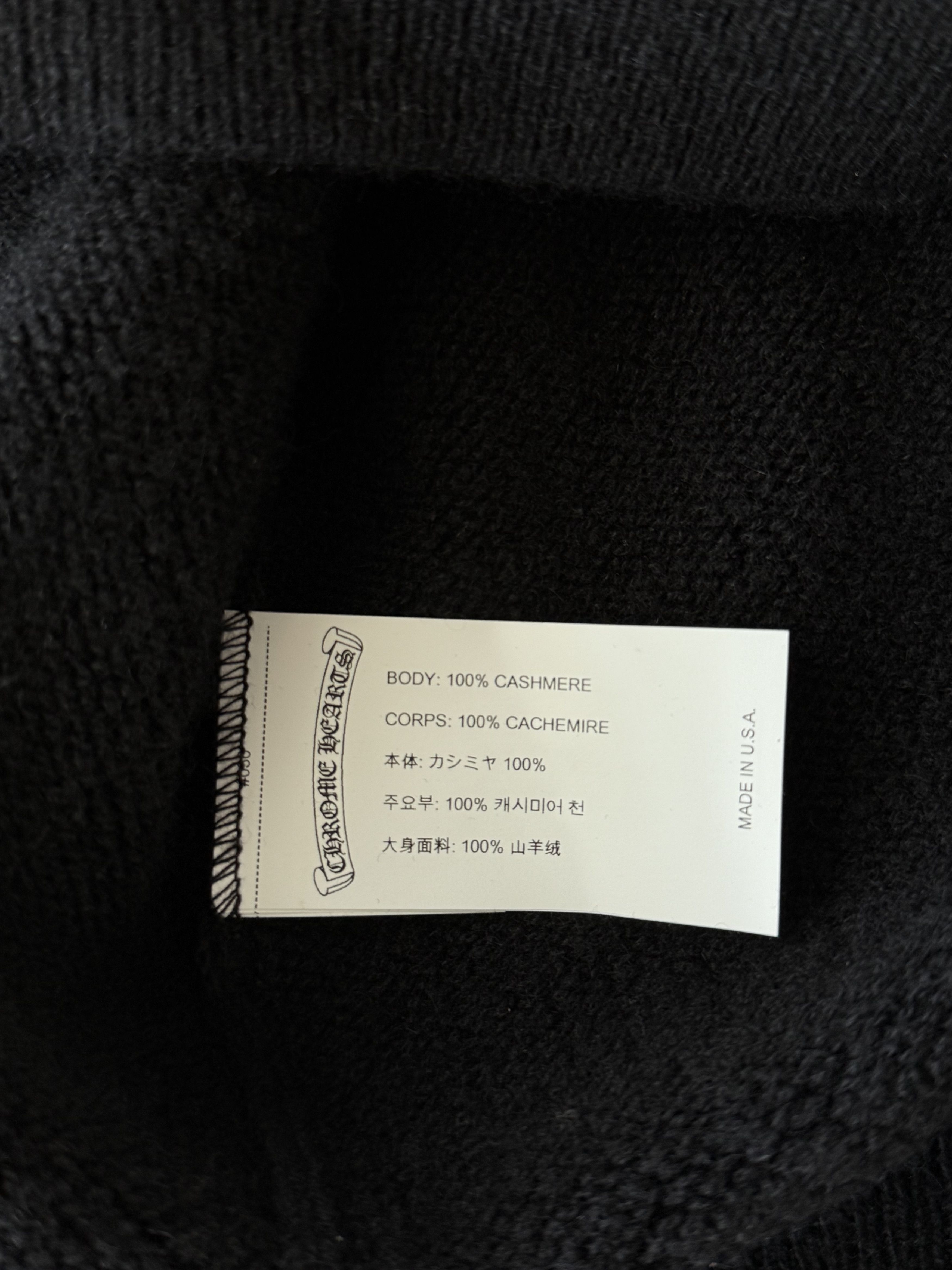 Chrome Hearts Chrome Hearts Black & White Floral Cashmere Zip Up Hoodie Size US L / EU 52-54 / 3 - 4 Thumbnail