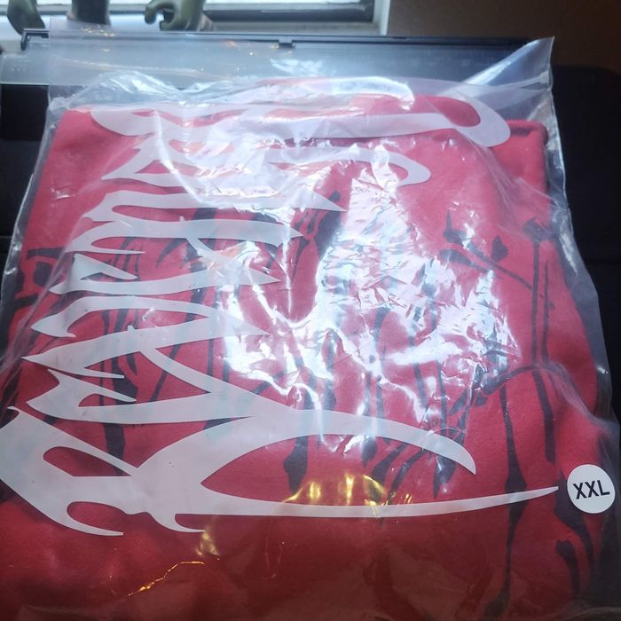 Revenge Revenge Bones Skull Red Hoodie XXL | Grailed