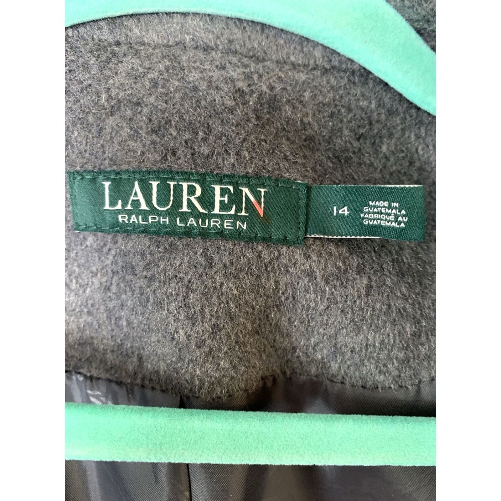 Ralph Lauren Lauren Ralph Coat Womens 14 Gray Reefer Wool Blend Office Siren NWT Size XL / US 12-14 / IT 48-50 - 4 Thumbnail