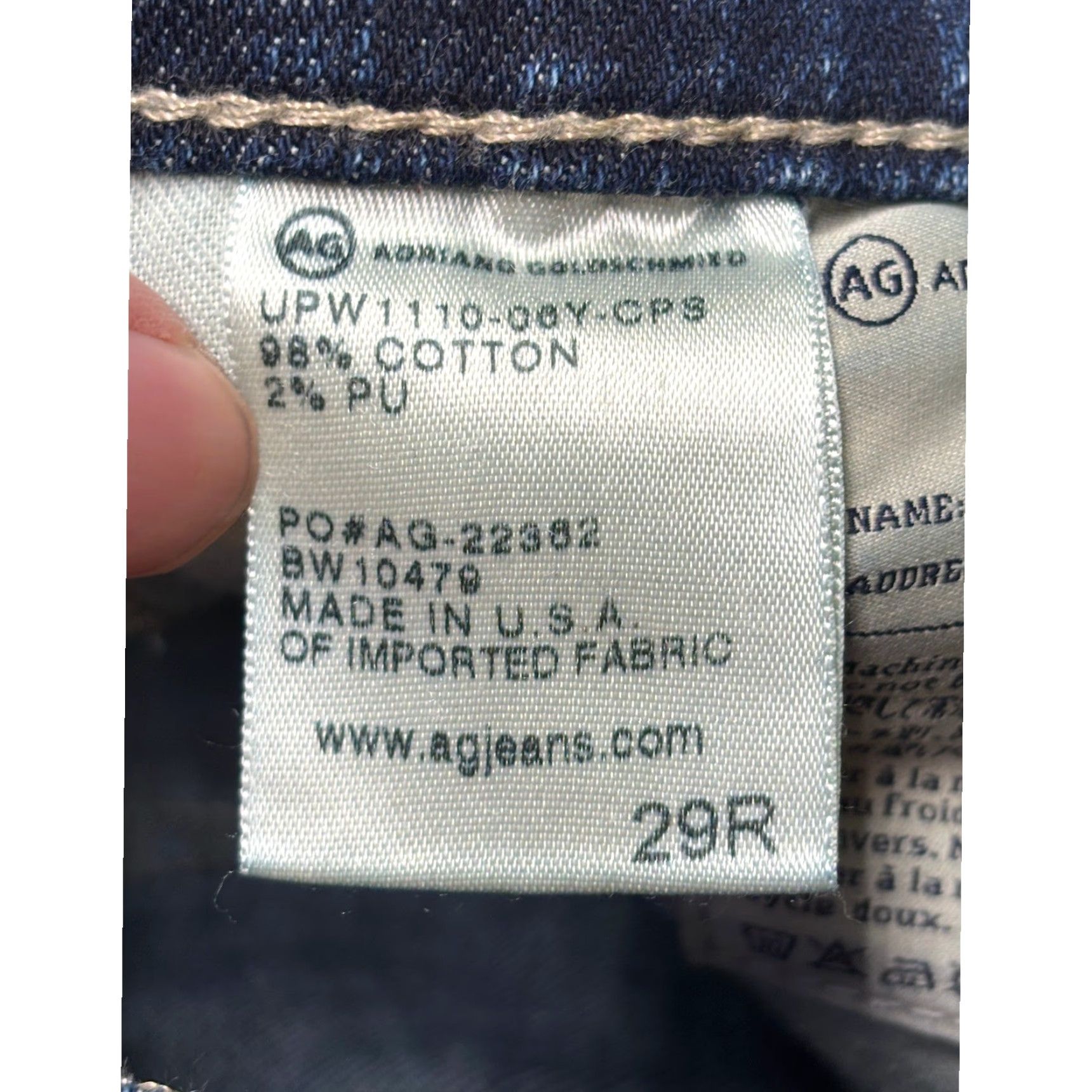 Vintage VINTAGE not included; The Stilt Jeans Dark Wash 29R L29 USA Size 24" / US 00 / IT 34 - 7 Thumbnail