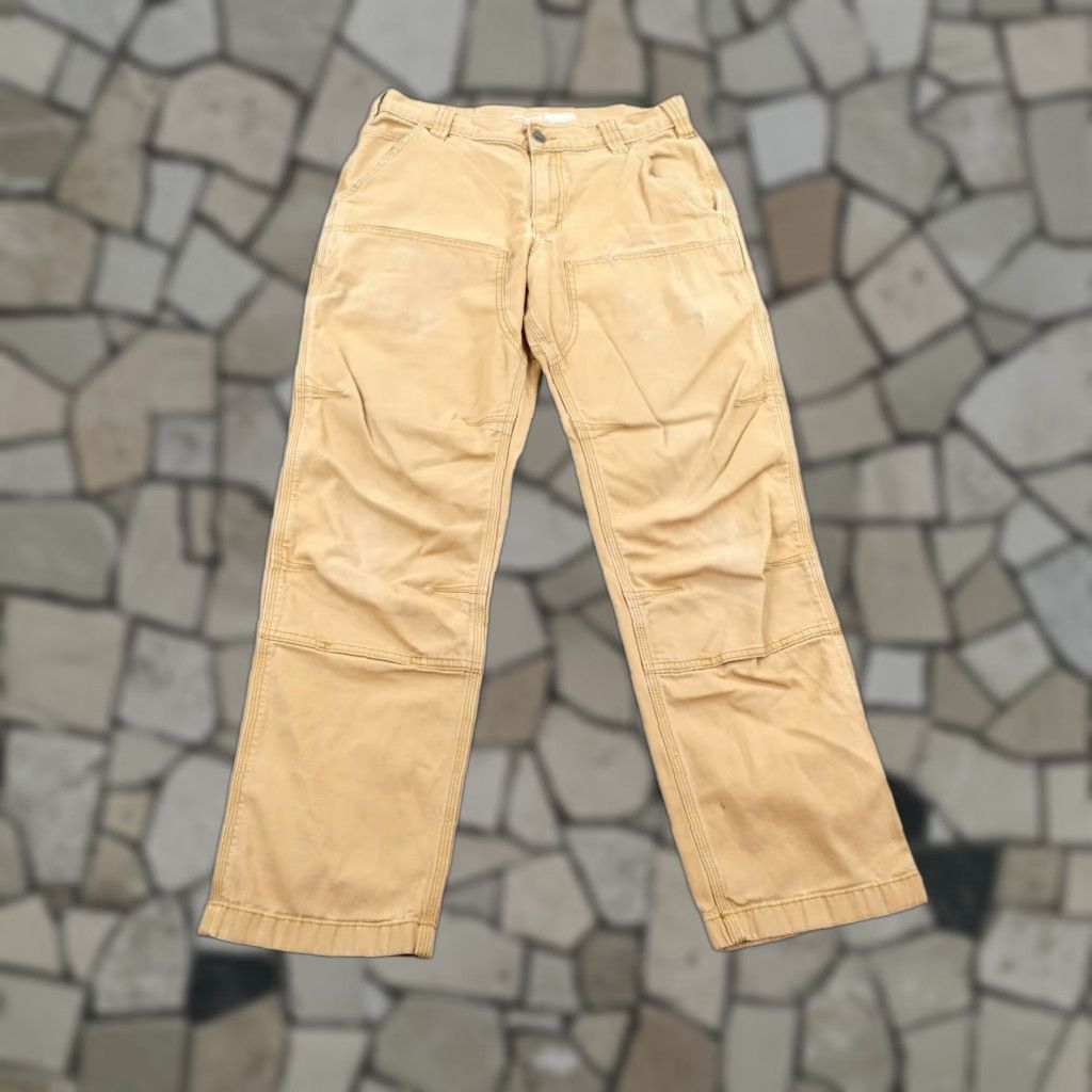 Carhartt Carhartt Pants Mens 31x30 Tan Rugged Flex Double Front Knee Canvas Utility Work Size US 31 - 1 Thumbnail