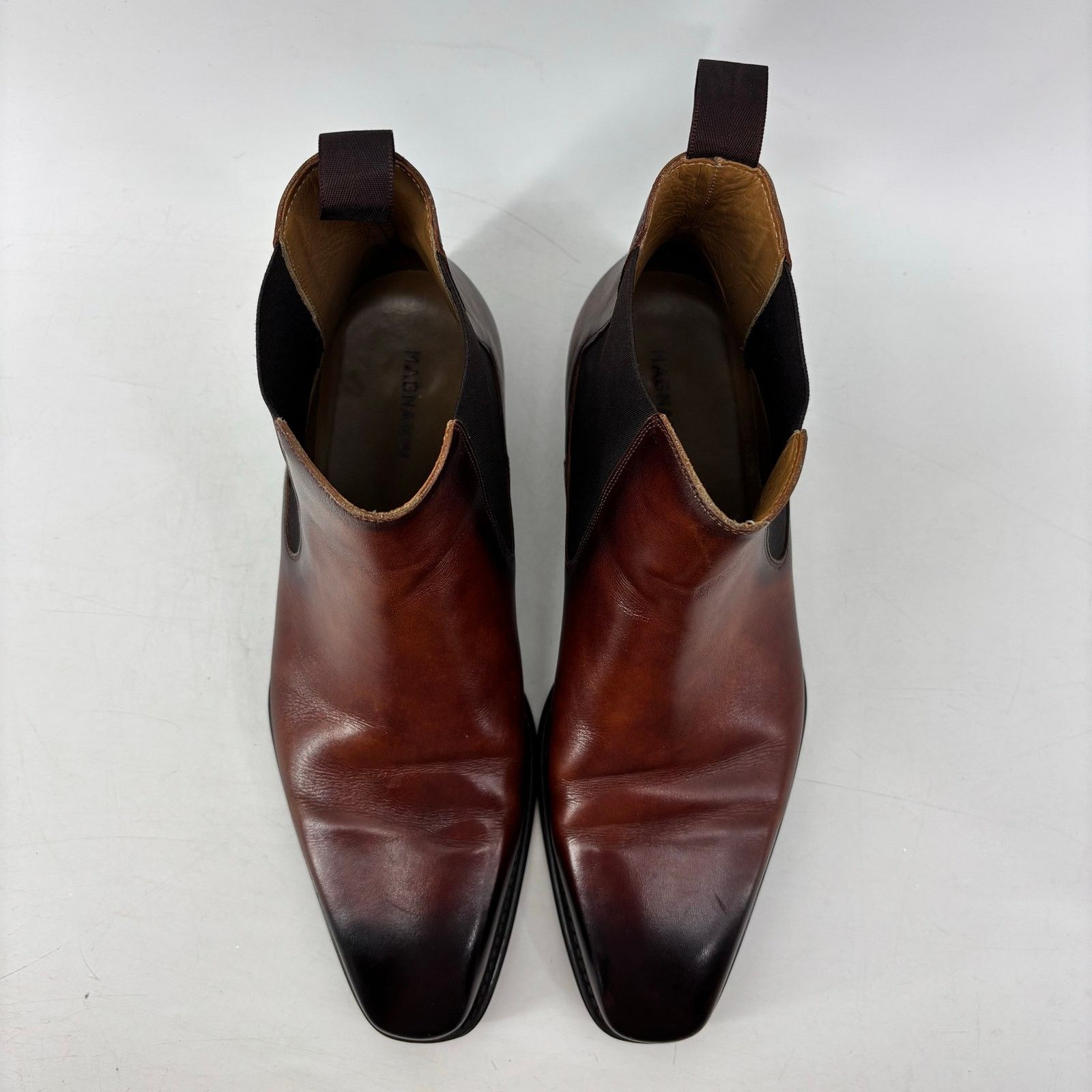 Magnanni Magnanni Mens Size 8 Brown Chelsea Boots Pull On Business Size US 12 / EU 45 - 11 Thumbnail