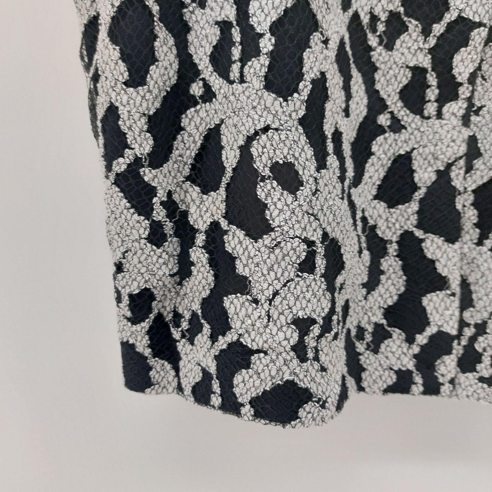 Other Lane Bryant Black & White Pencil Skirt Glam Preppy Size 22 Size 42" / US 20 - 8 Thumbnail