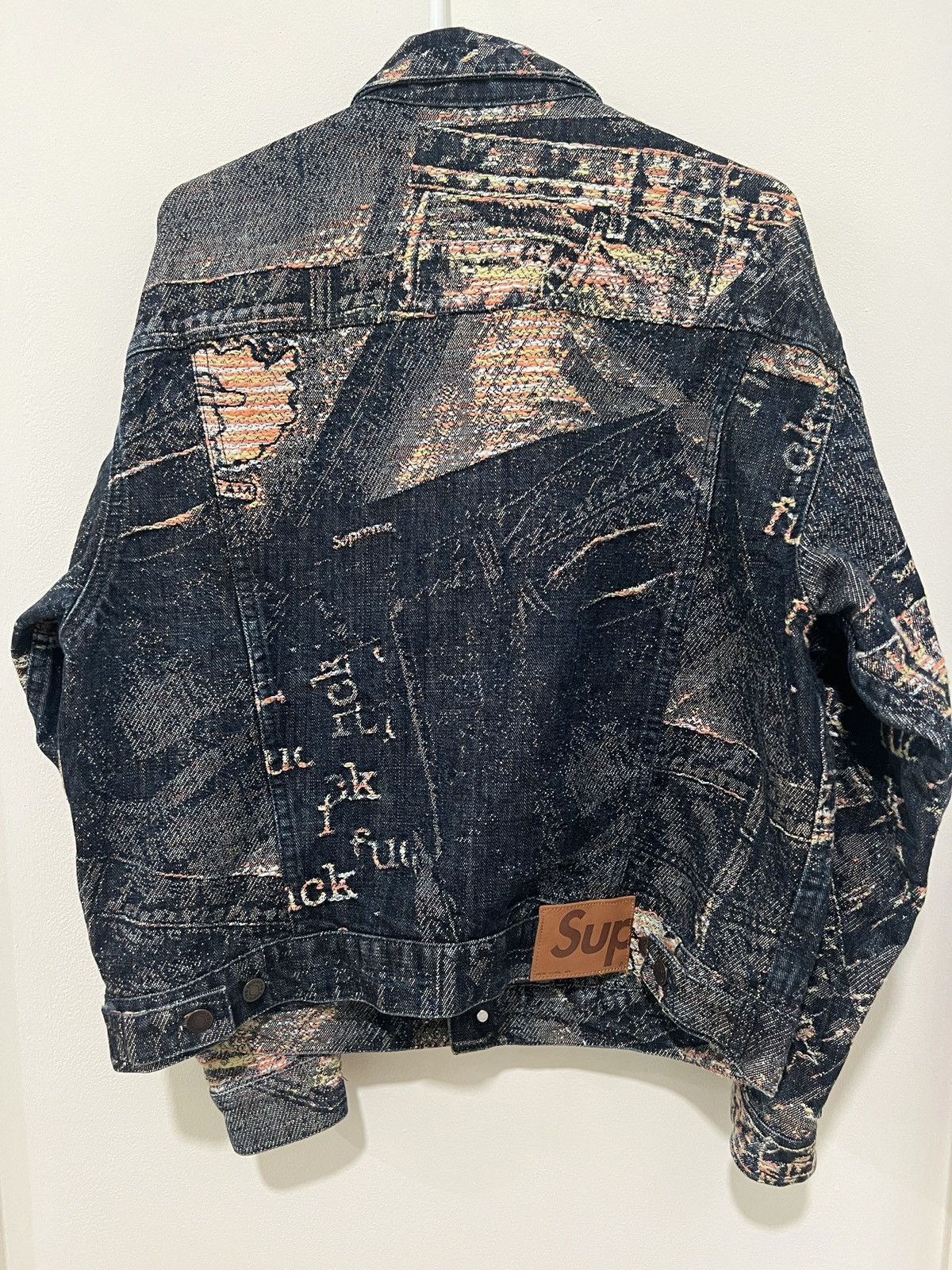 Supreme Supreme Archive Denim Jacquard Trucker Jacket Size US S / EU 44-46 / 1 - 2 Thumbnail