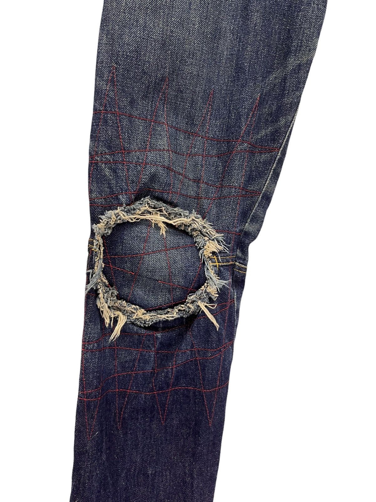 Christopher Nemeth 🔥DESIGNER NEMETH Grunge Blow Knee Patched Distressed Size US 28 / EU 44 - 5 Thumbnail