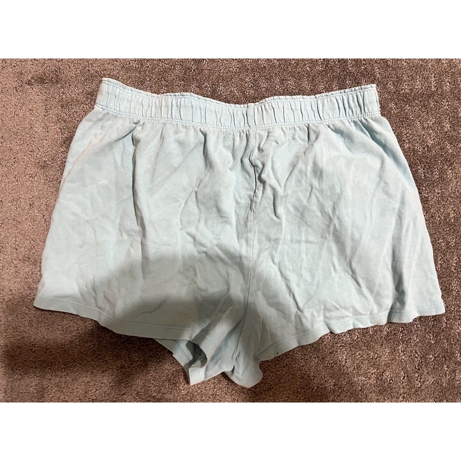 Champion Champion Shorts Women Large Blue Spearmint Logo Athletic Activewear Size 36" / US 14 / IT 50 - 3 Thumbnail