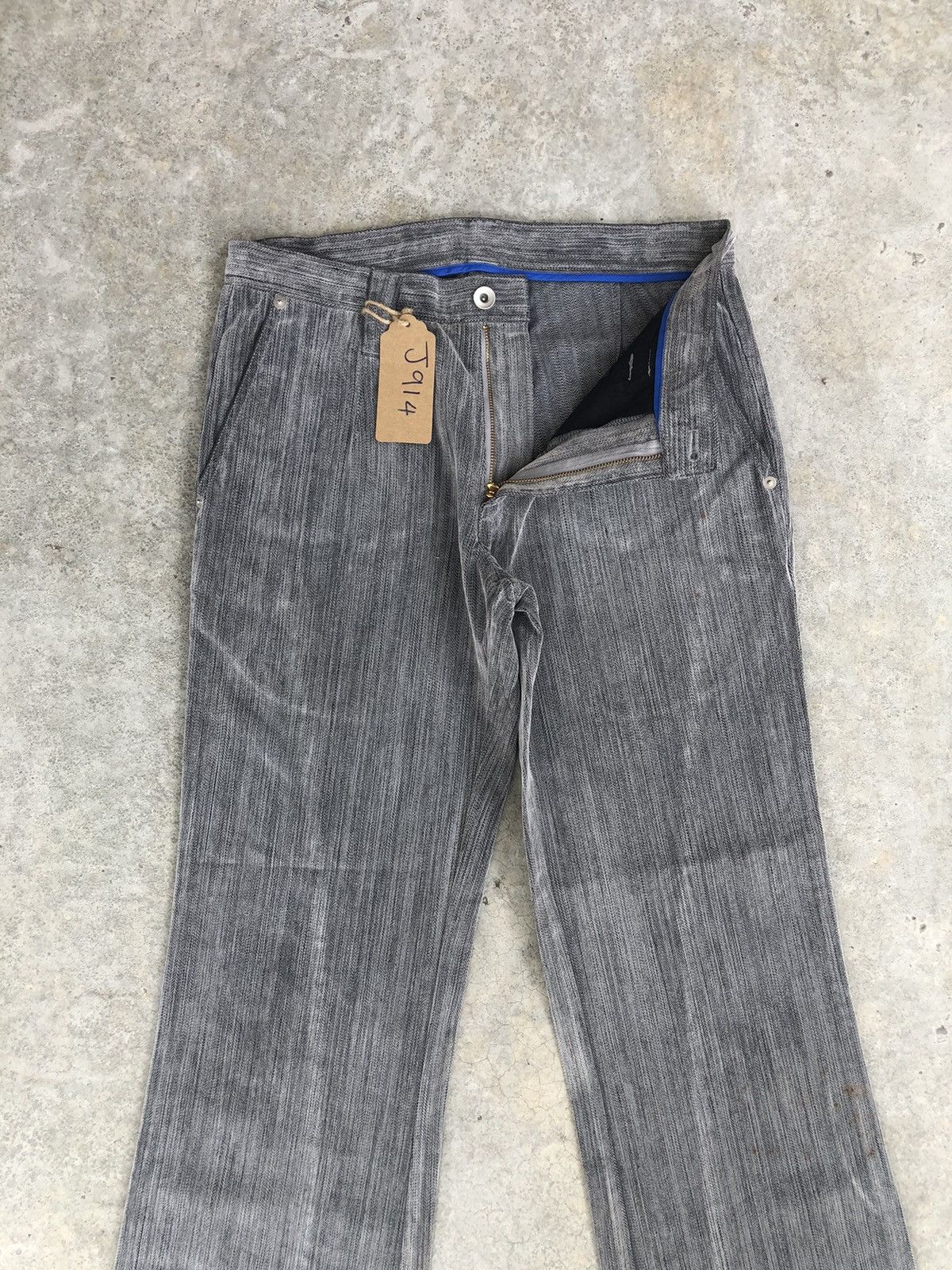 If Six Was Nine Japaneses Takaiq Flared Pants Distressed Jeans Size US 30 / EU 46 - 3 Thumbnail