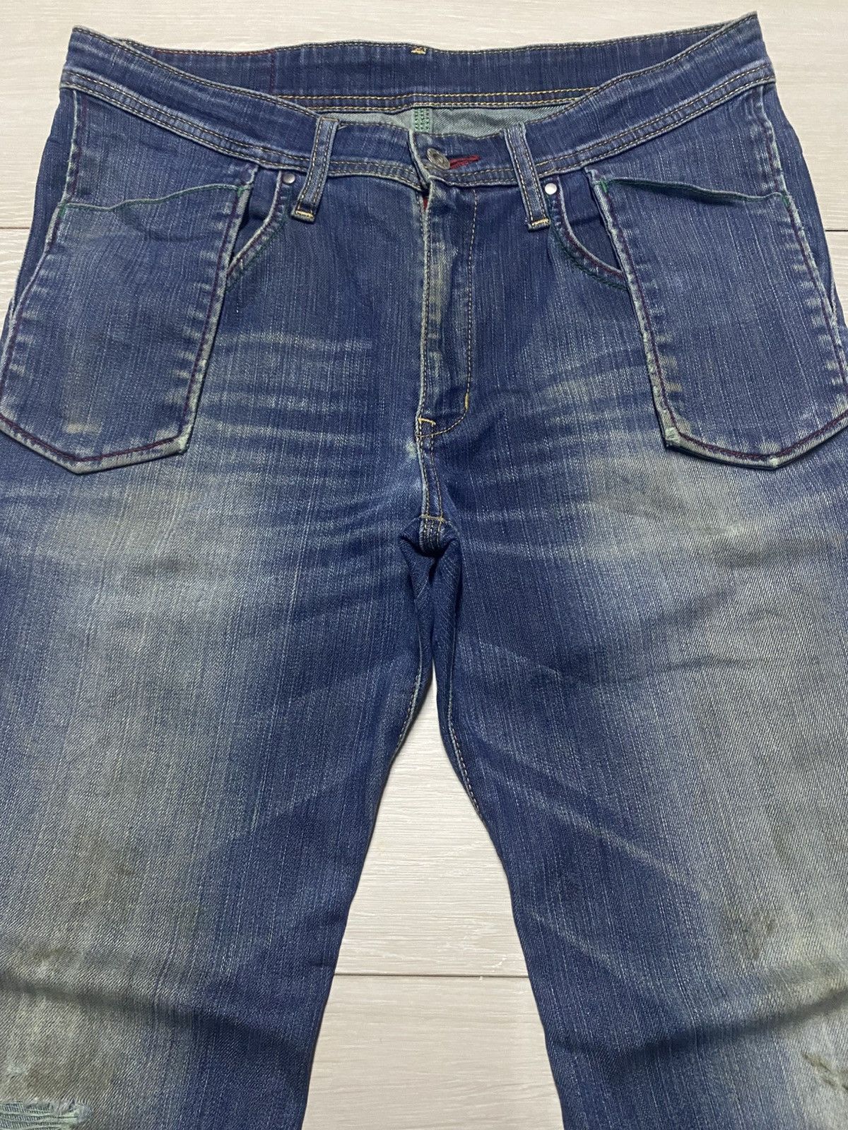 Edwin Vintage Edwin 503 E Function Twist Leg Curve Slim Jeans Size US 32 / EU 48 - 3 Thumbnail