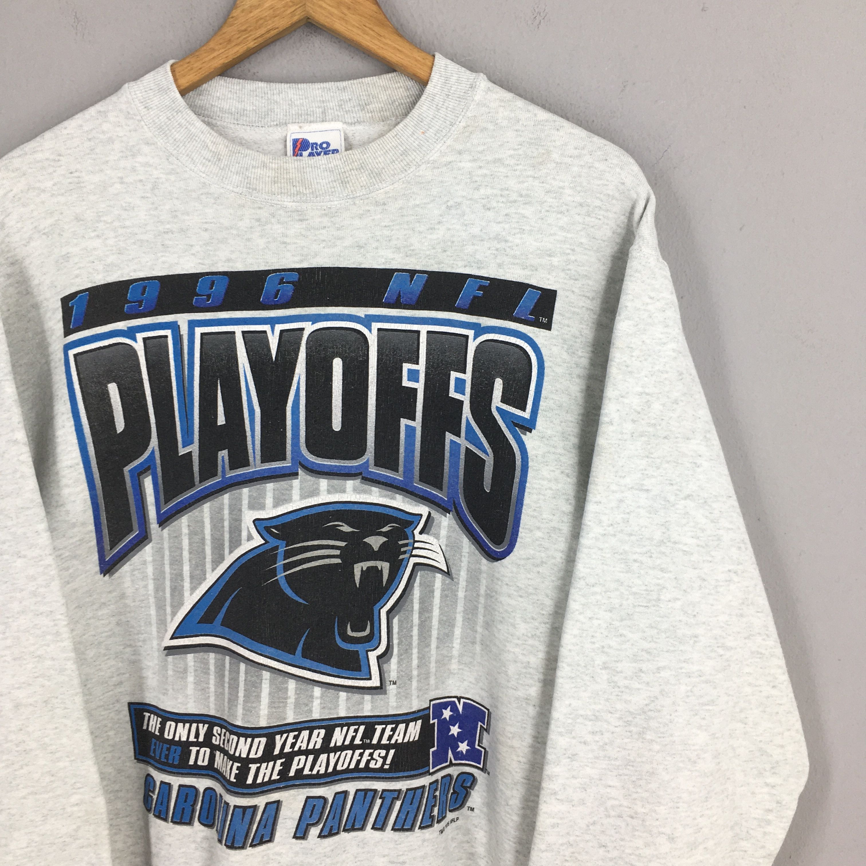 NFL × Pro Player × Vintage Vintage Carolina Panthers NFL Football Sweatshirt Medium Size US M / EU 48-50 / 2 - 2 Thumbnail