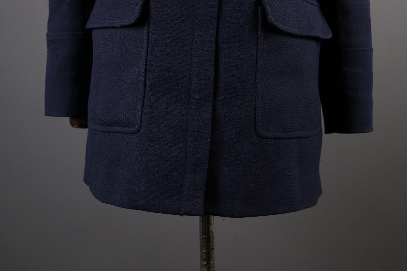 Designer Claudie Pierlot Wool Blue Duffle Coat Winter Jacket Size 40 Size M / US 6-8 / IT 42-44 - 3 Thumbnail