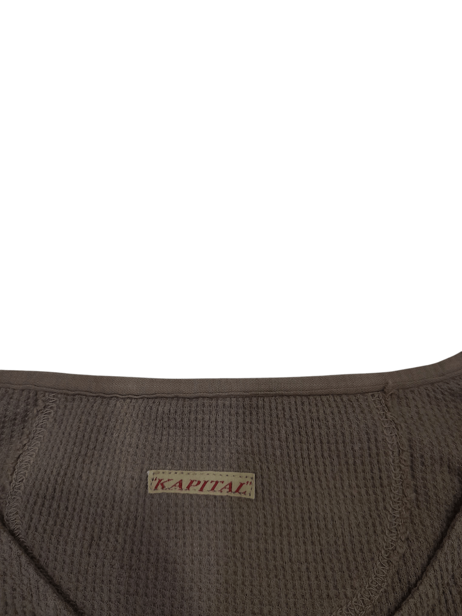 Kapital Kountry KAPITAL Japan Waffle Knit Shirt (F640) Size US L / EU 52-54 / 3 - 3 Thumbnail