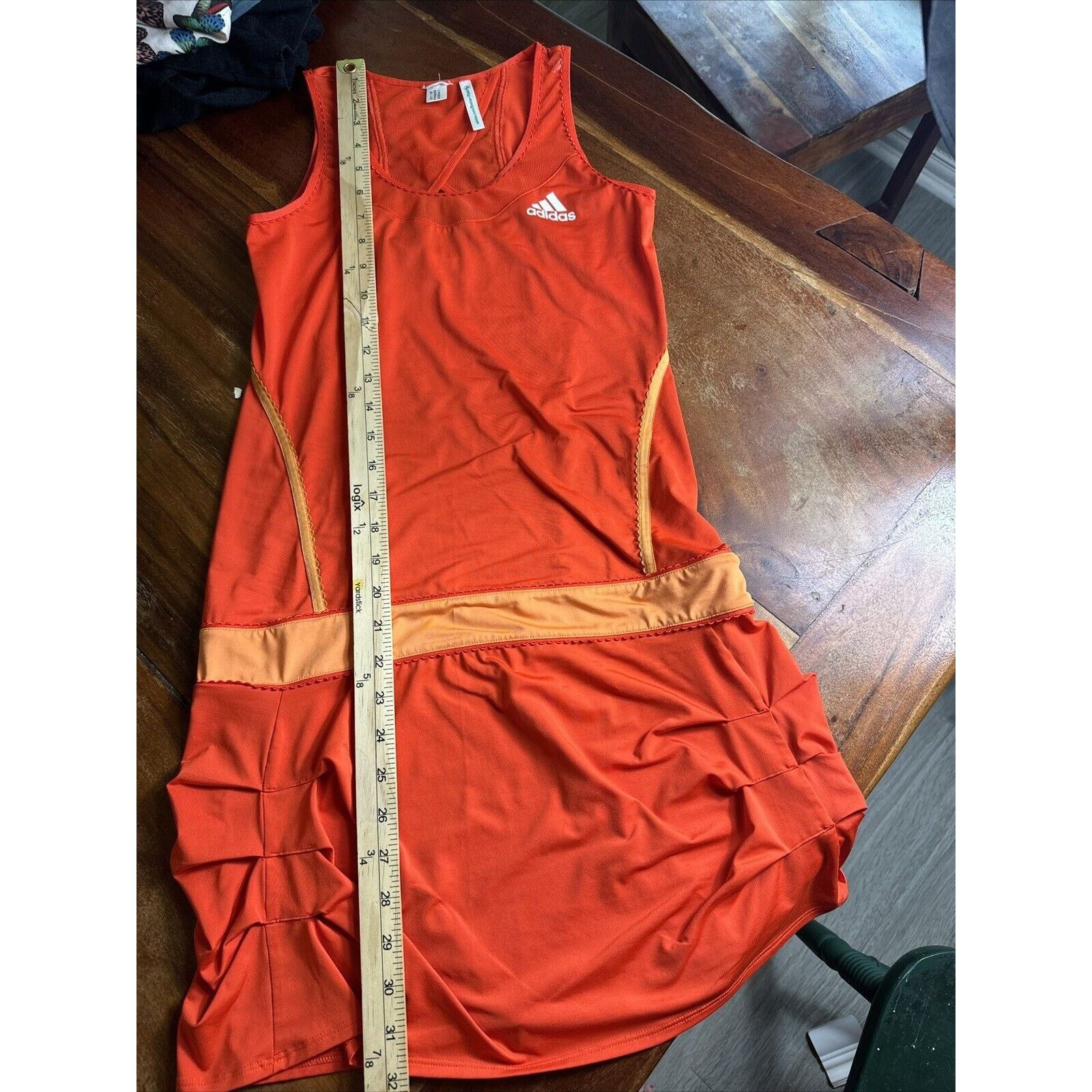 Adidas Adidas Orange Adilibria Ana Ivanovic Tennis Dress Small Size S / US 4 / IT 40 - 10 Thumbnail